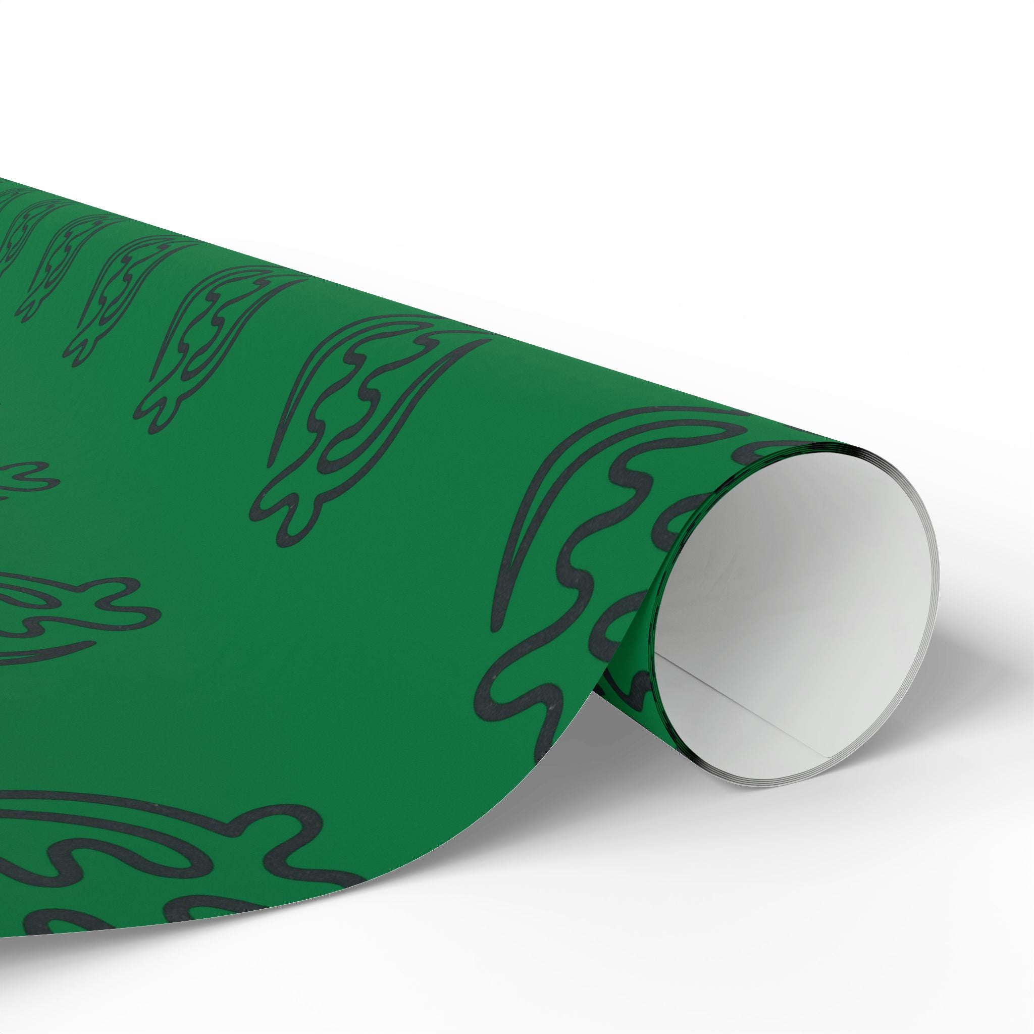 Adinkra Gye Nyame Green Wrapping Paper