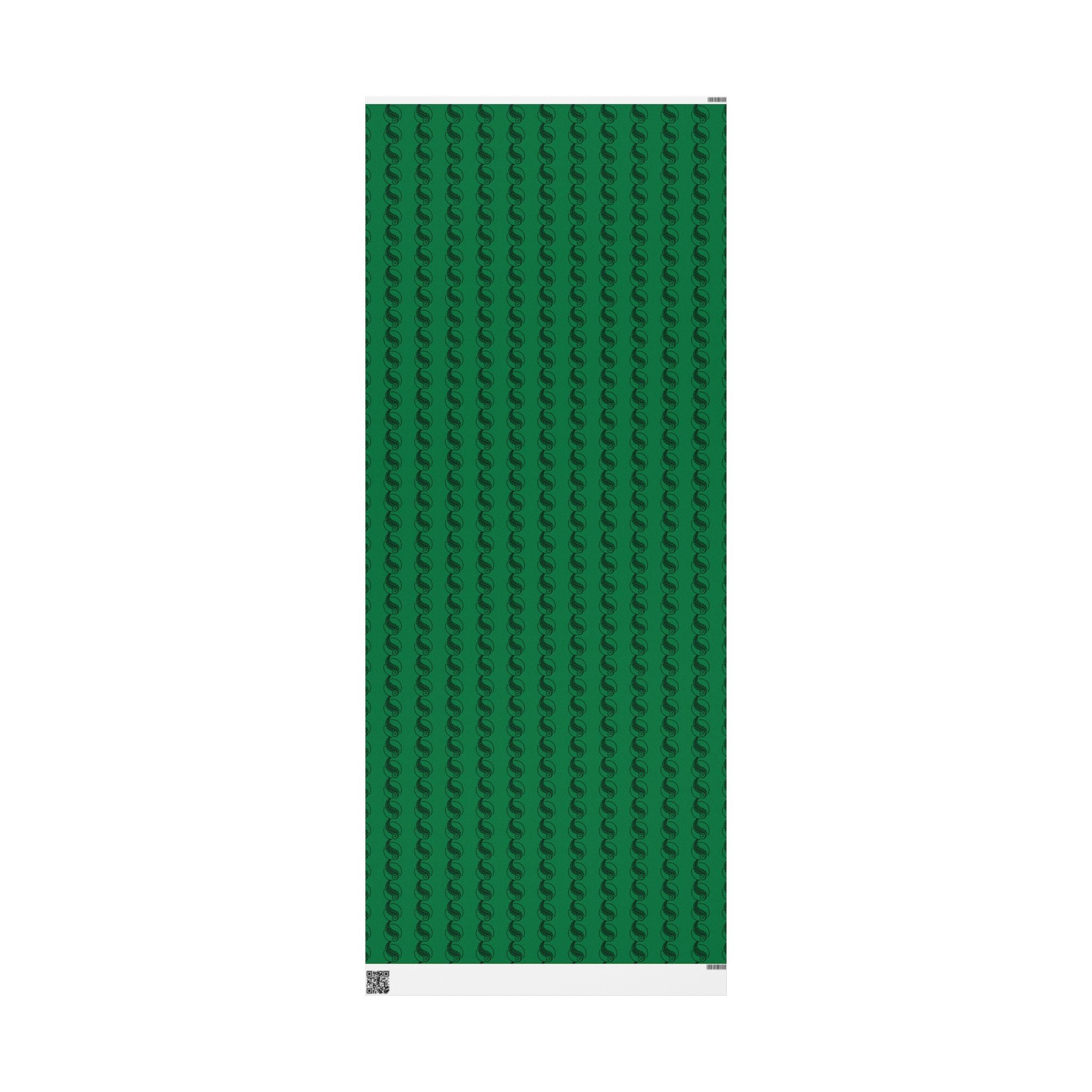 Adinkra Green Fern Wrapping Paper