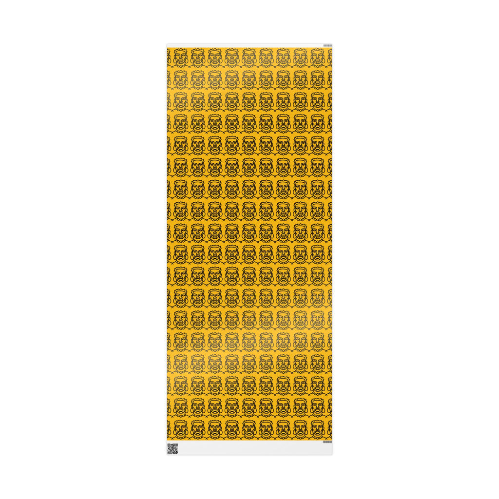 'He is Him' Yellow Wrapping Paper