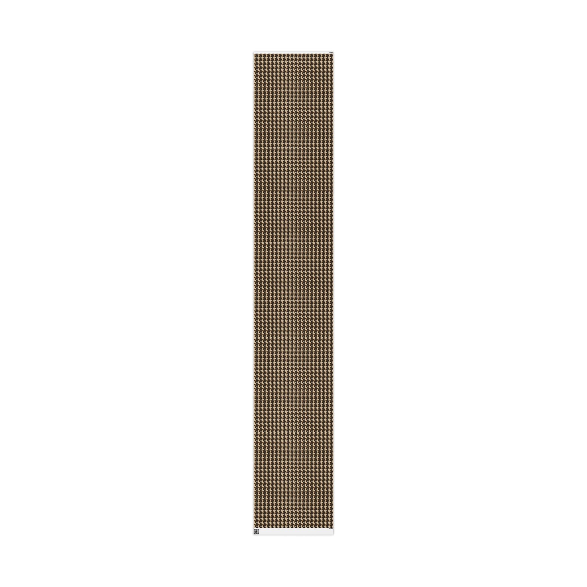 Houndstooth Pattern -Brown Wrapping Paper