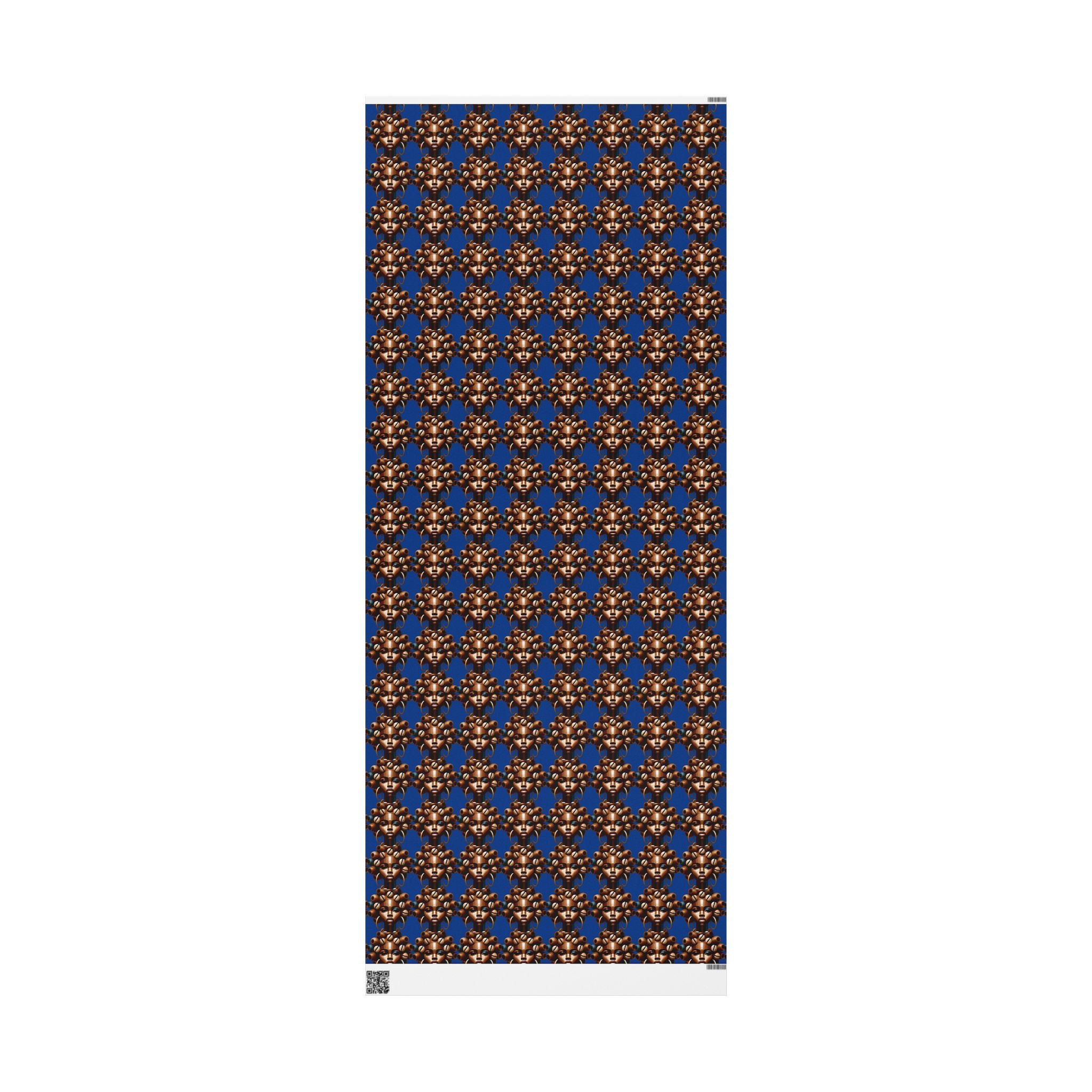 'Dollie' Blue Wrapping Paper Roll