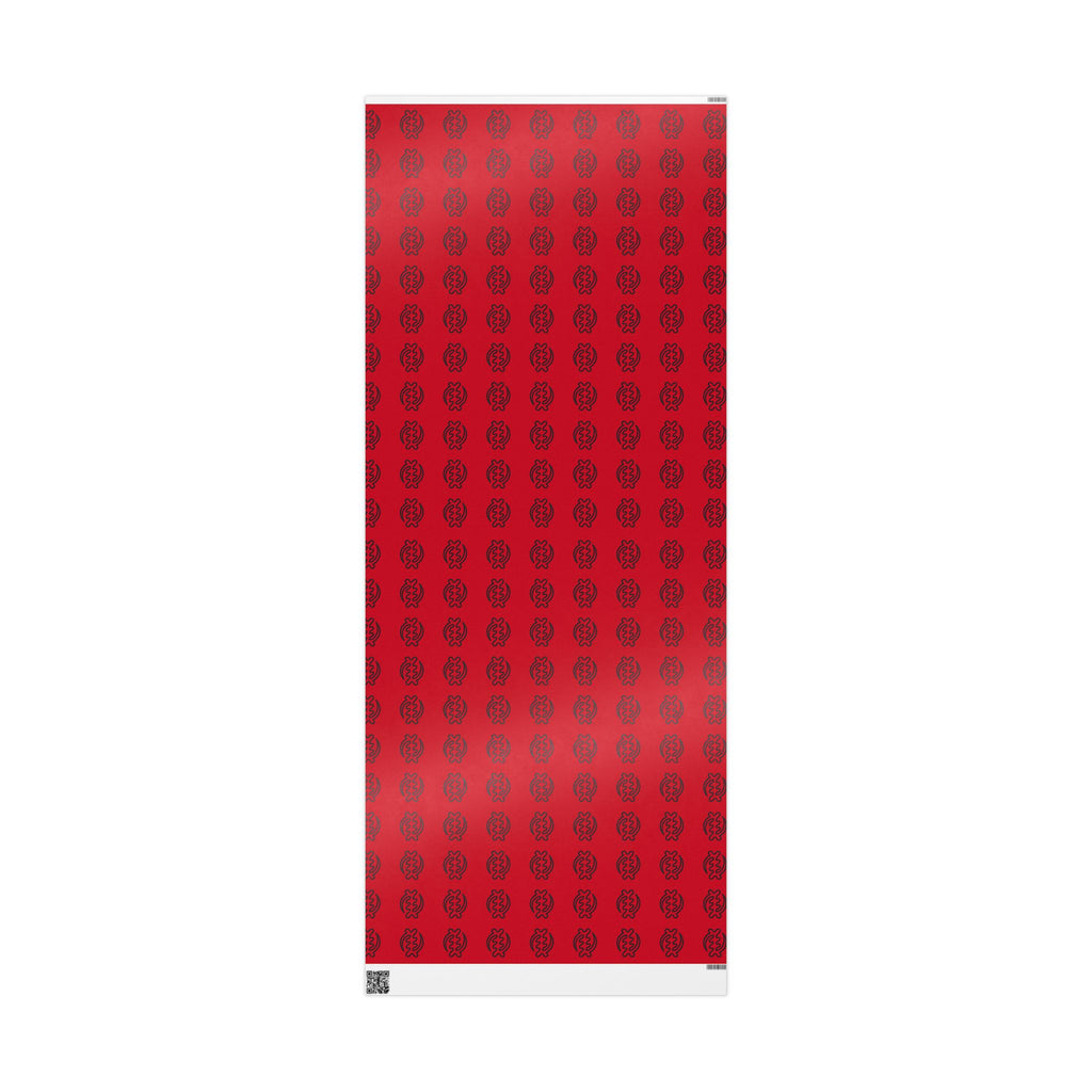 Adinkra Gye Nyame Red Wrapping Paper