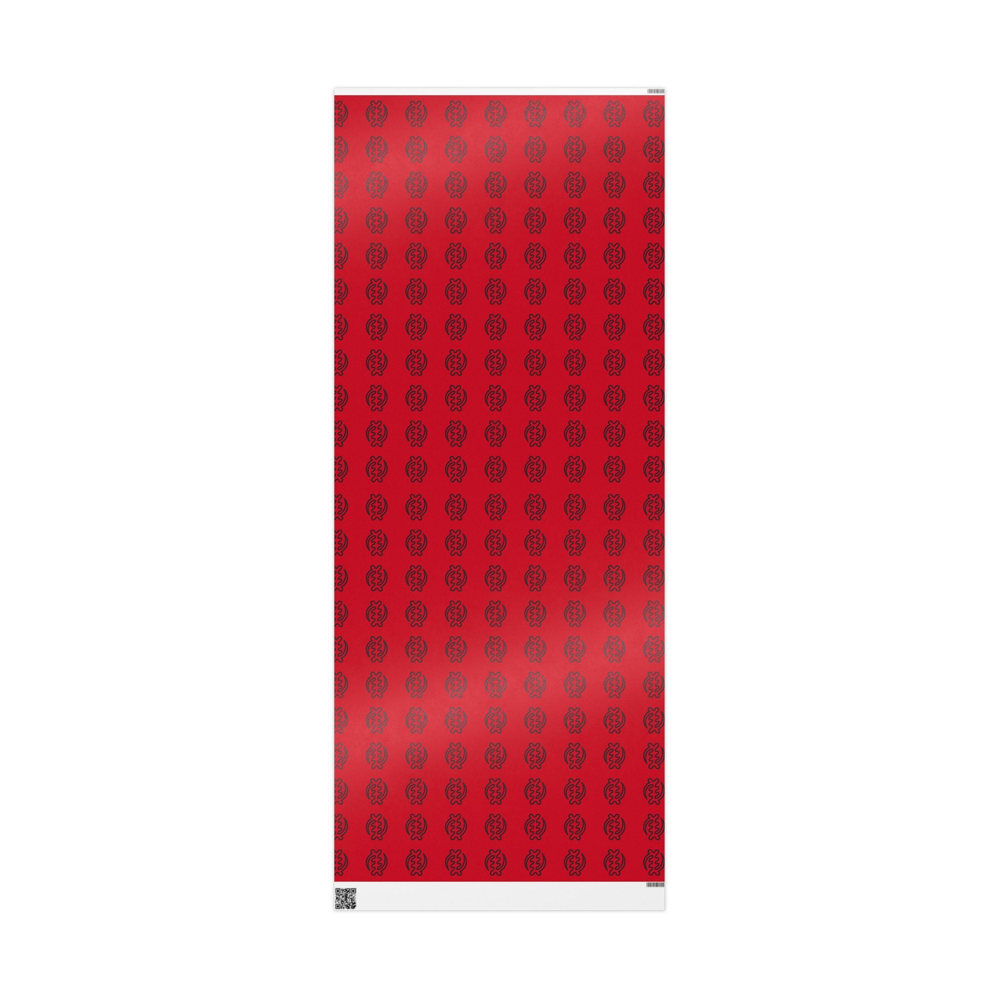 Adinkra Gye Nyame Red Wrapping Paper