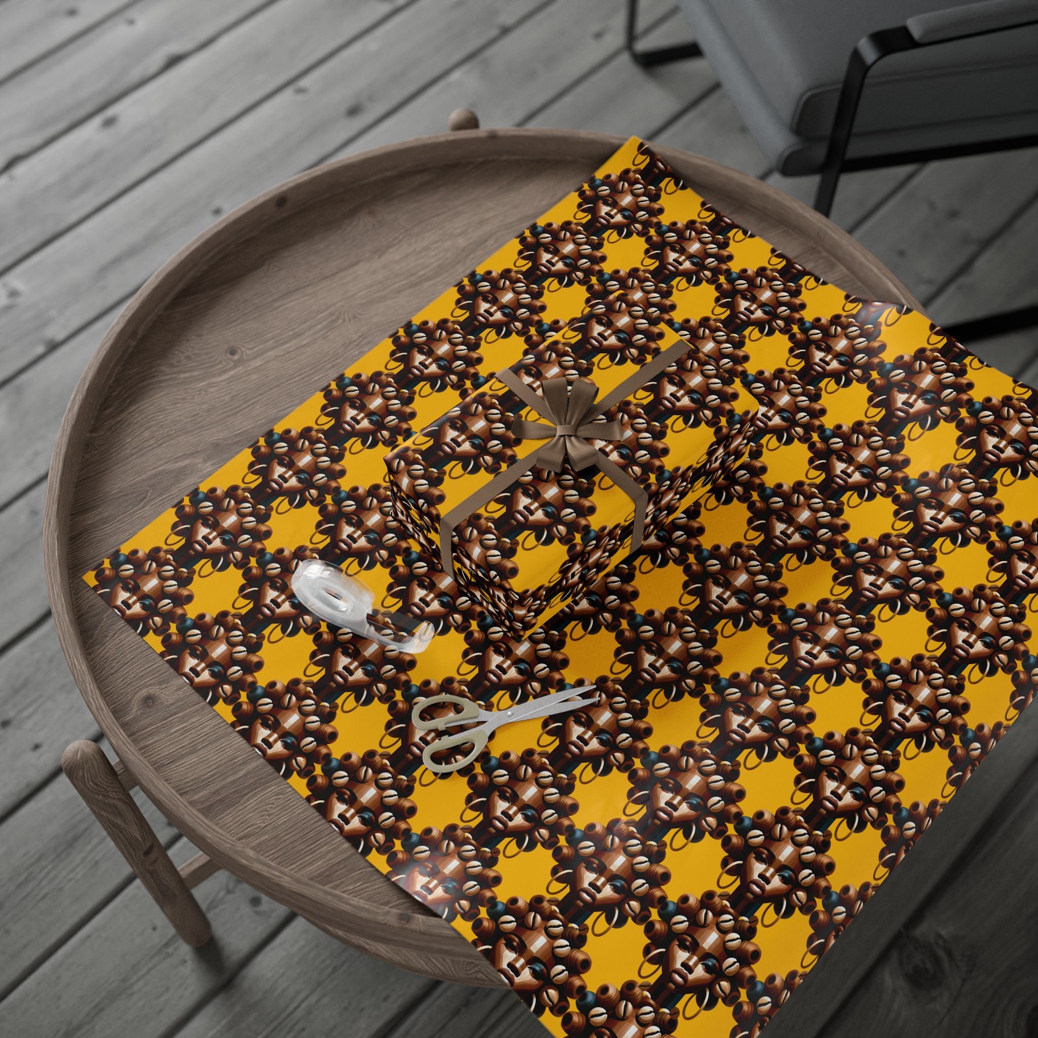 'Dollie' Yellow Wrapping Paper Roll