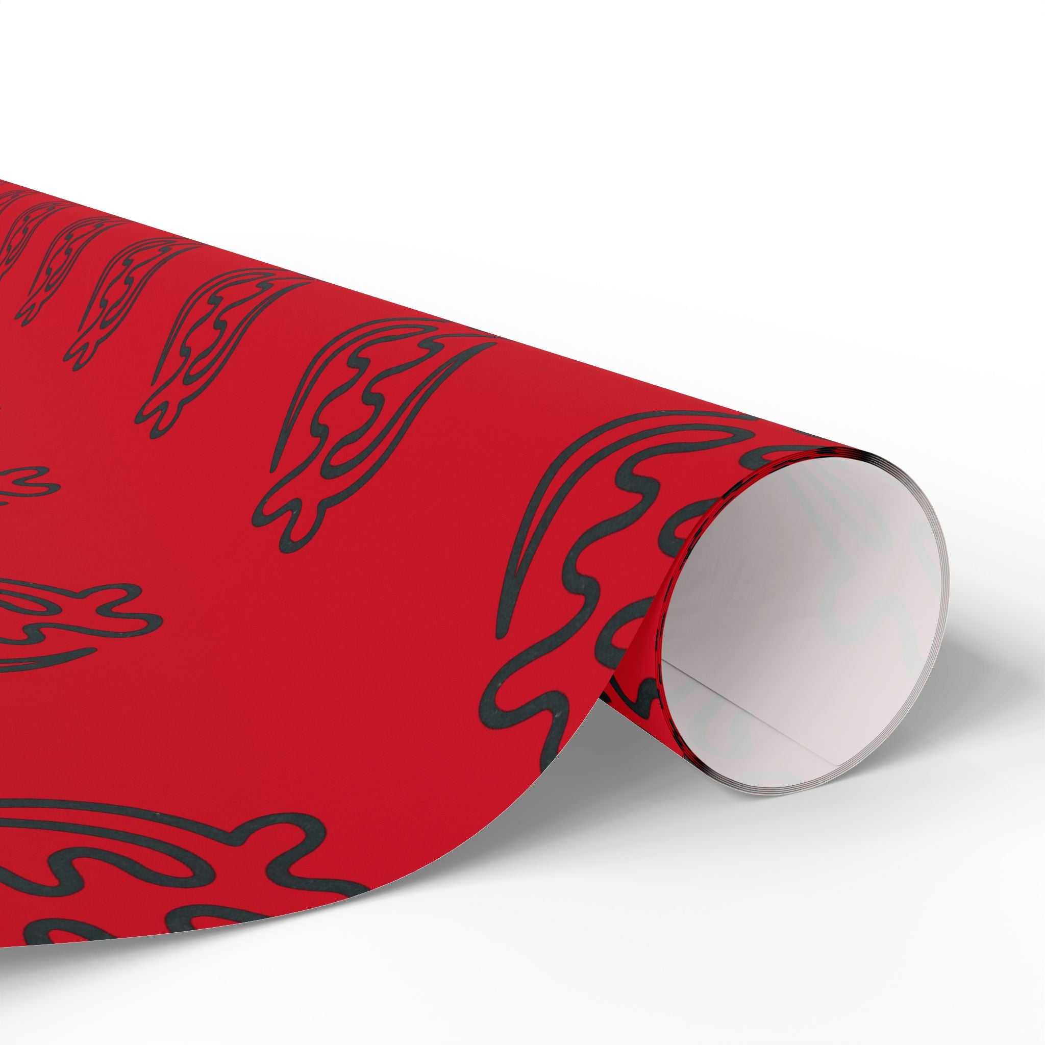 Adinkra Gye Nyame Red Wrapping Paper