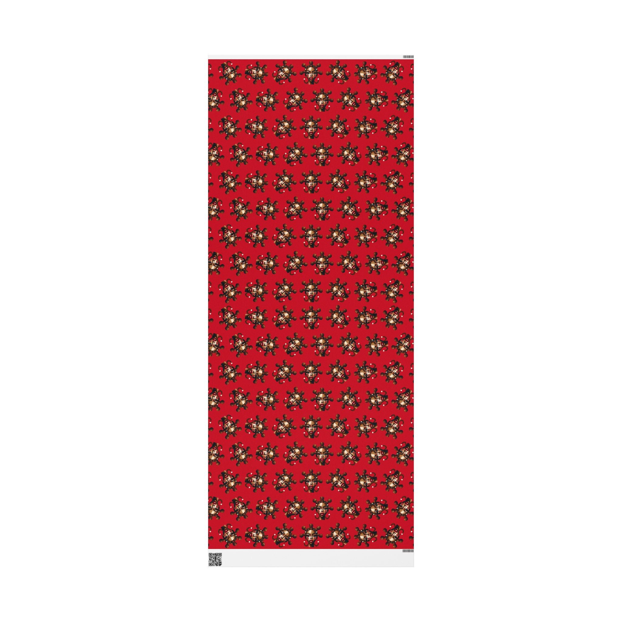 'Bantu' Red Gift Wrapping Paper Roll
