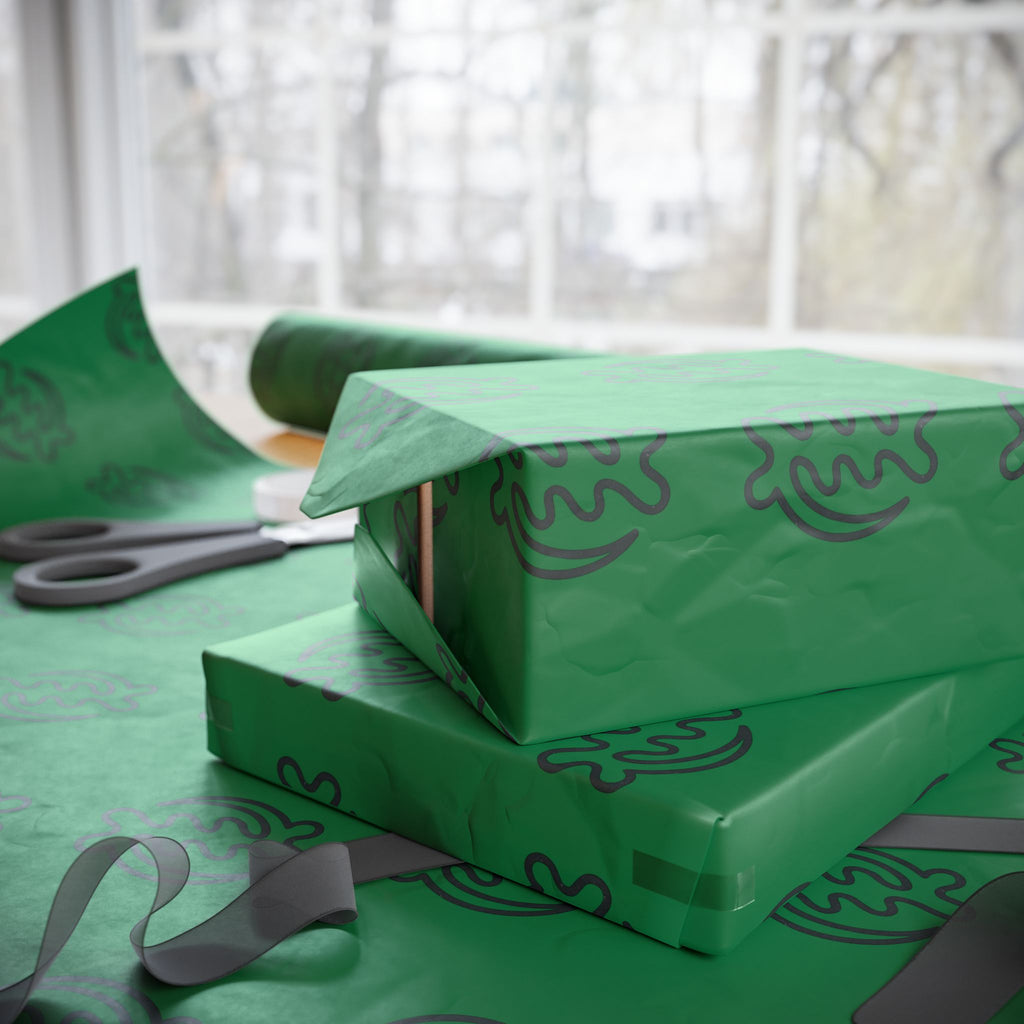 Adinkra Gye Nyame Green Wrapping Paper