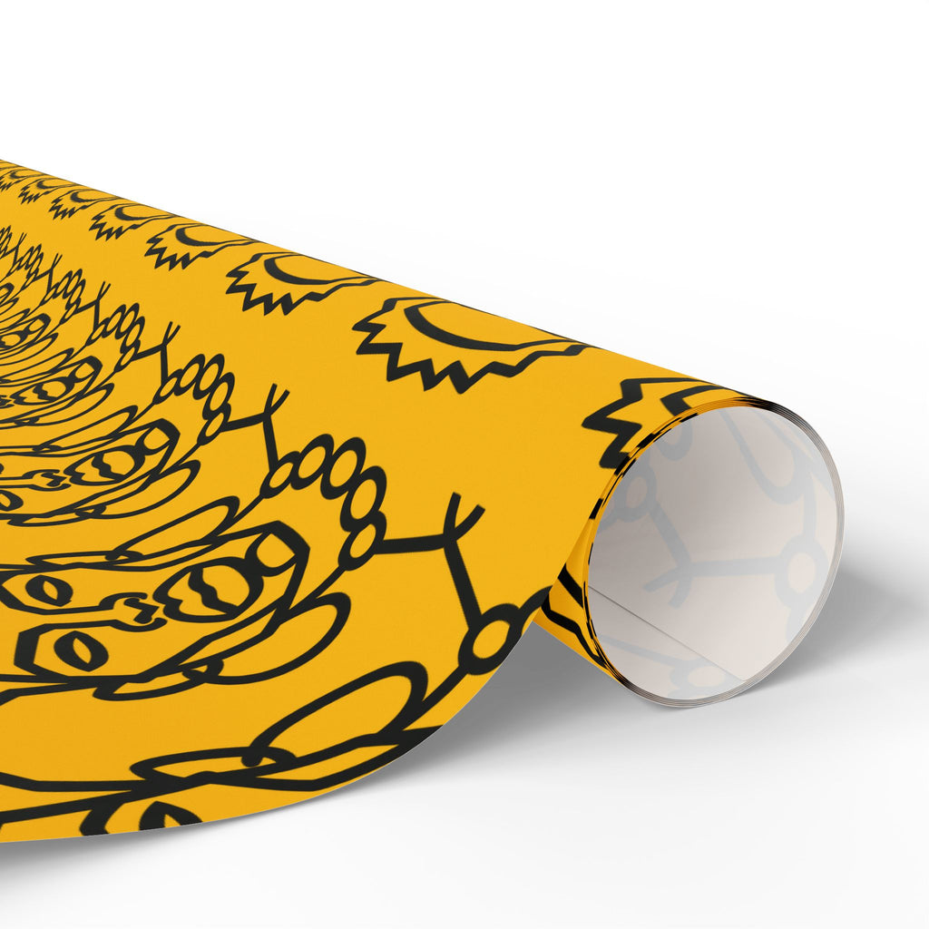 'He is Him' Yellow Wrapping Paper