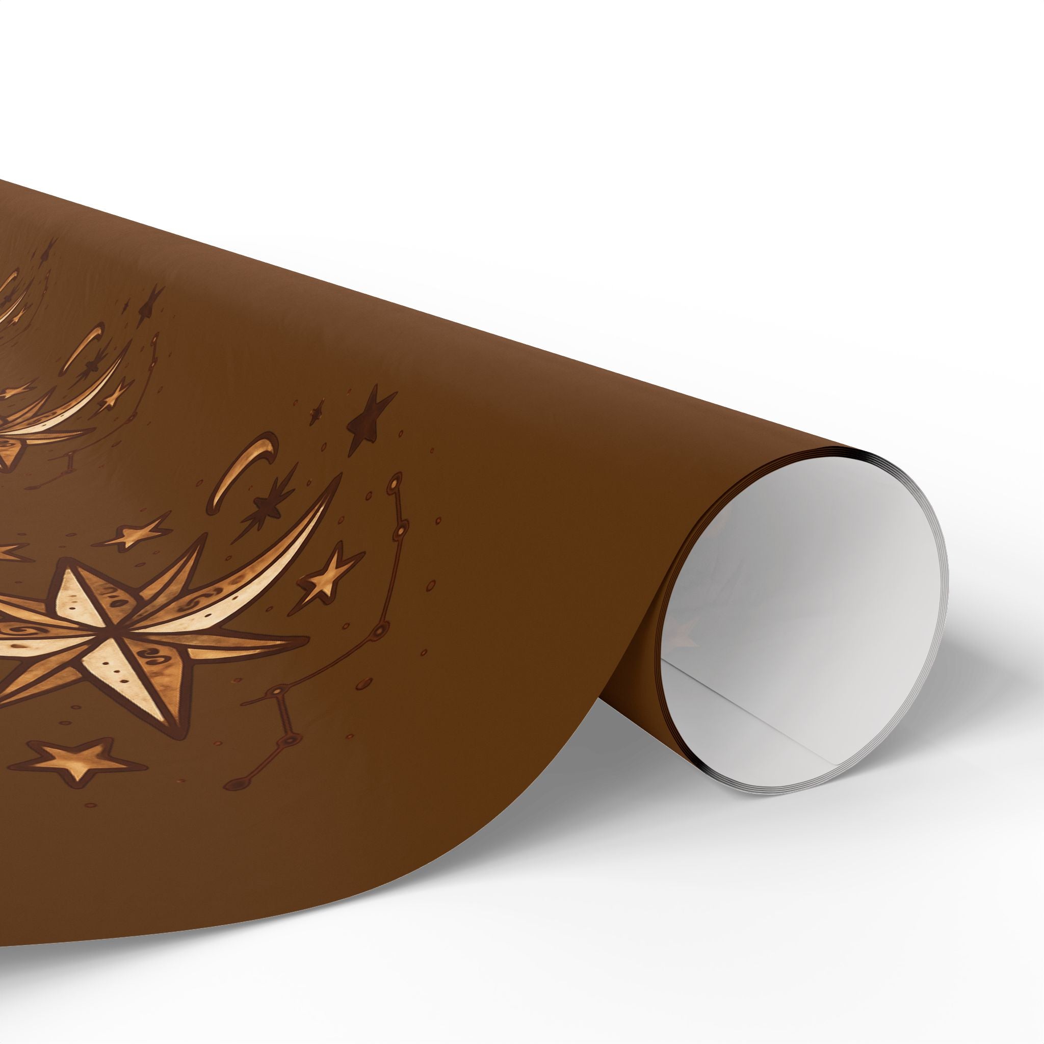 North Star Brown Wrapping Paper