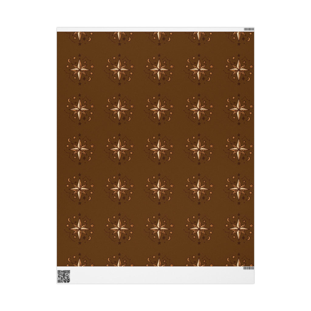 North Star Brown Wrapping Paper