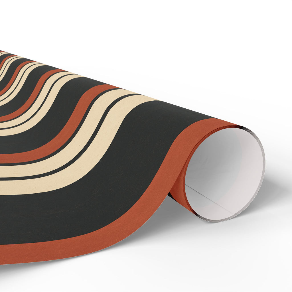 Stripe Brown Tone Wrapping Paper