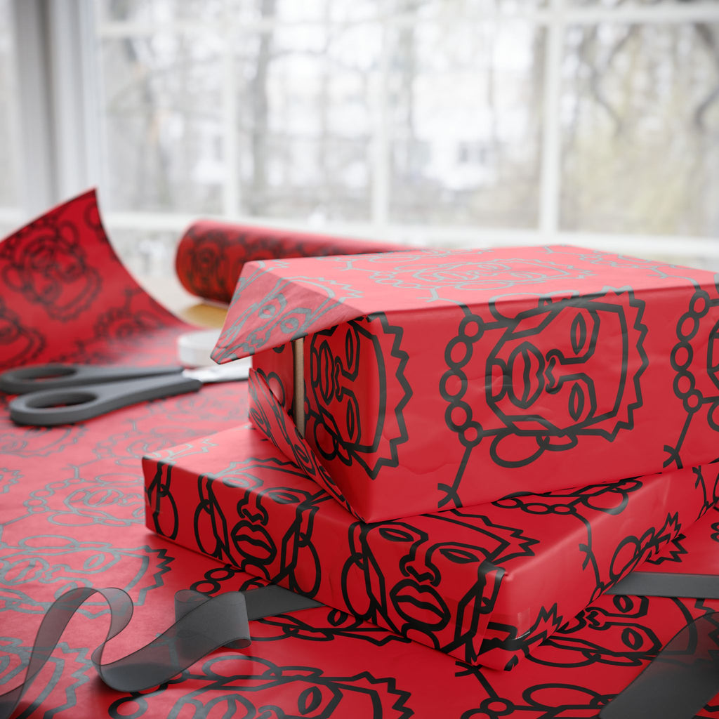 'He is Him' Red Wrapping Paper