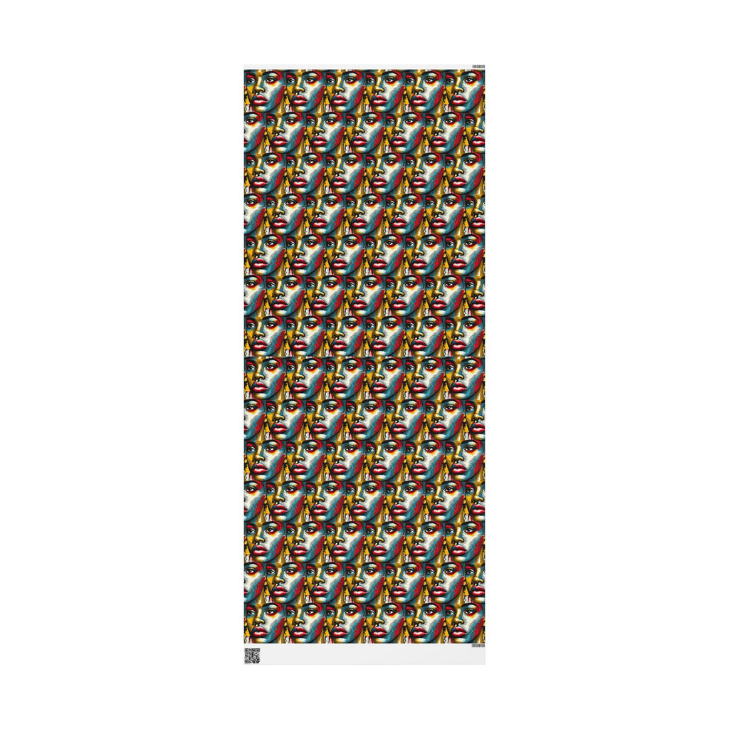 Comic Face, Colorful, Artistic Wrapping Paper