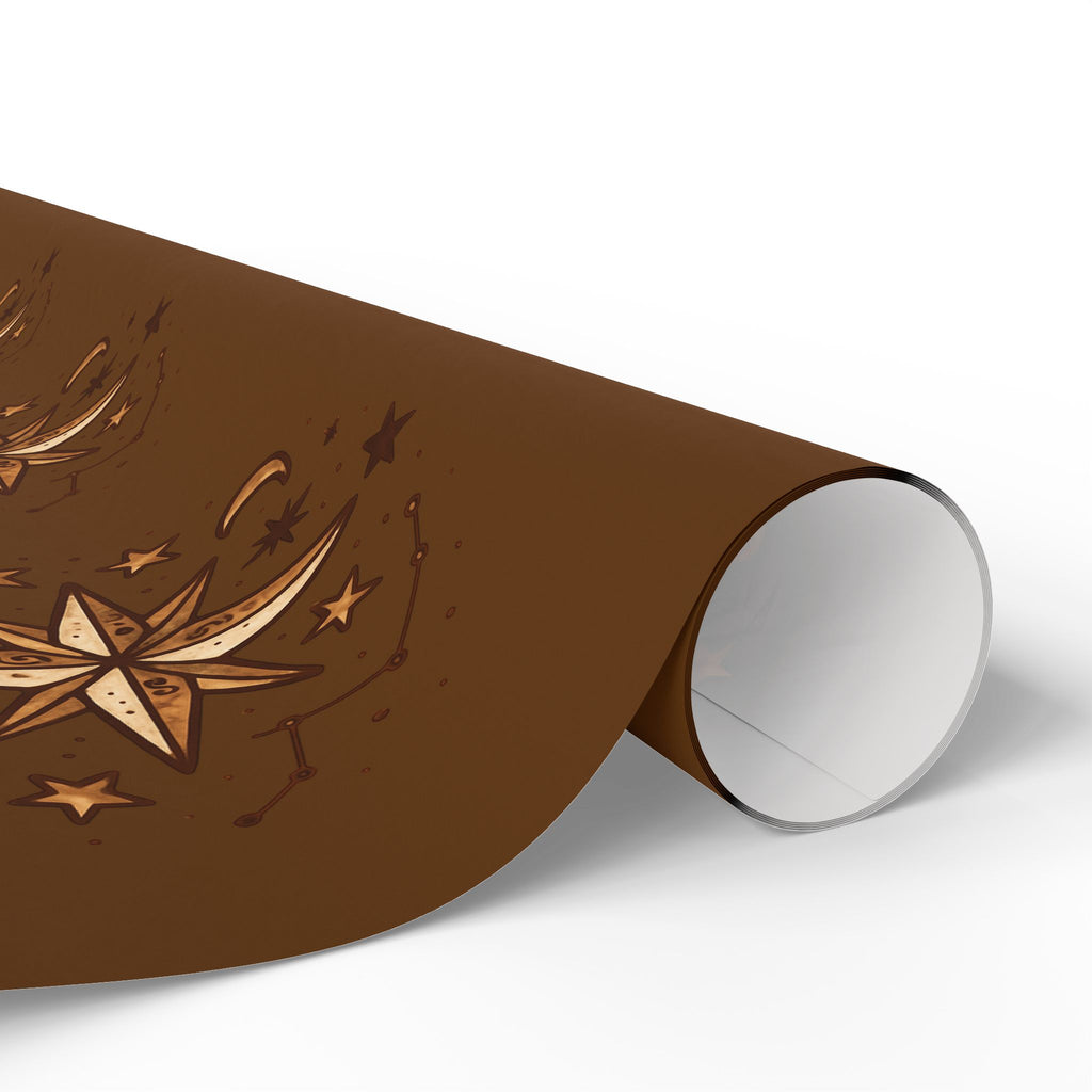 North Star Brown Wrapping Paper