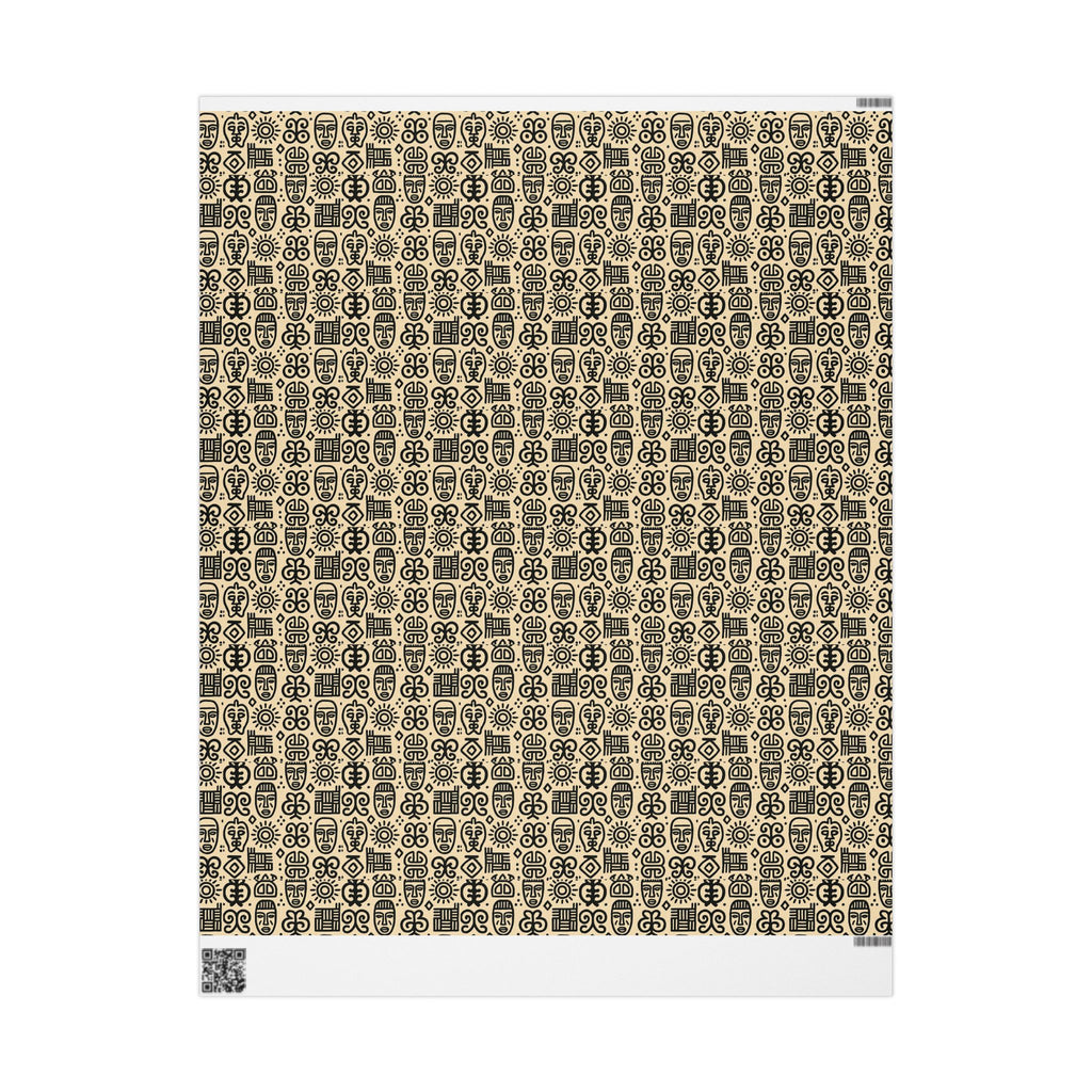 Adrinka Tan Wrapping Paper symbols
