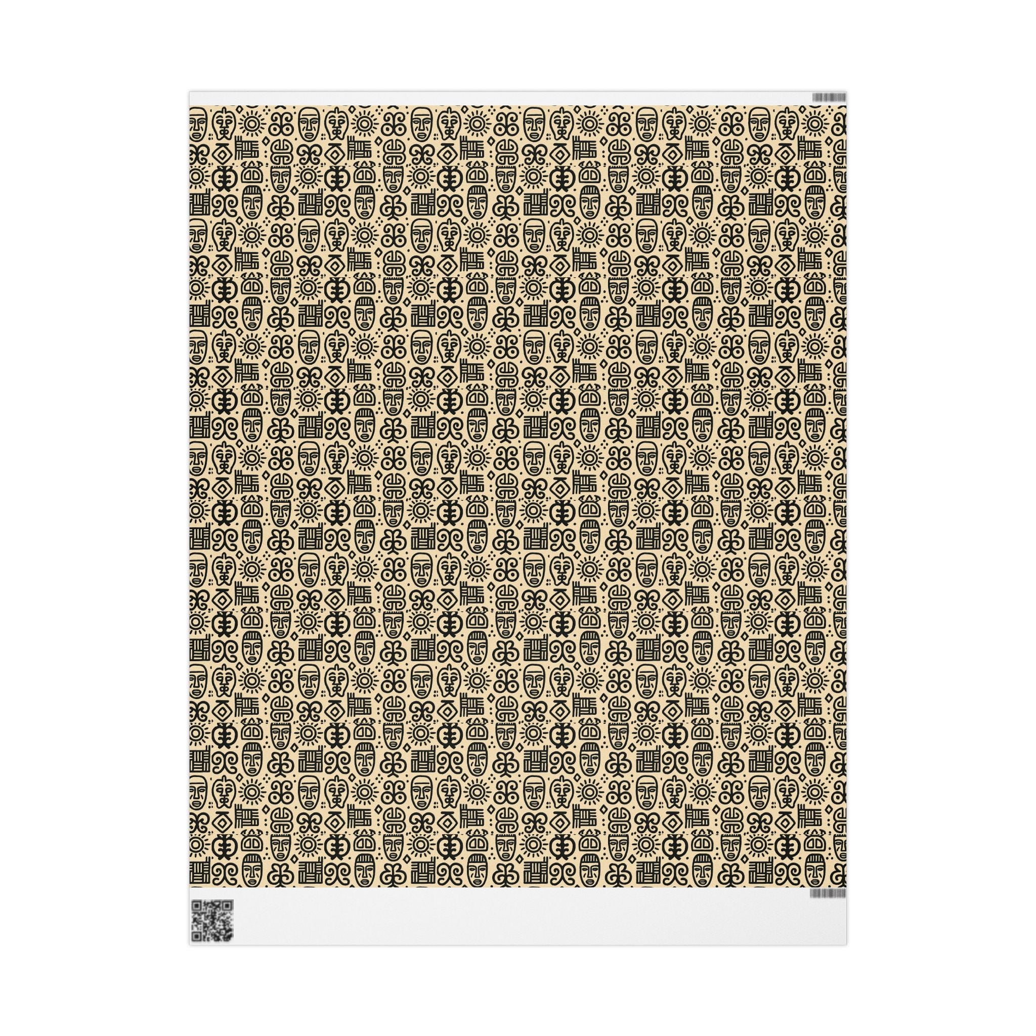 Adrinka Tan Wrapping Paper symbols