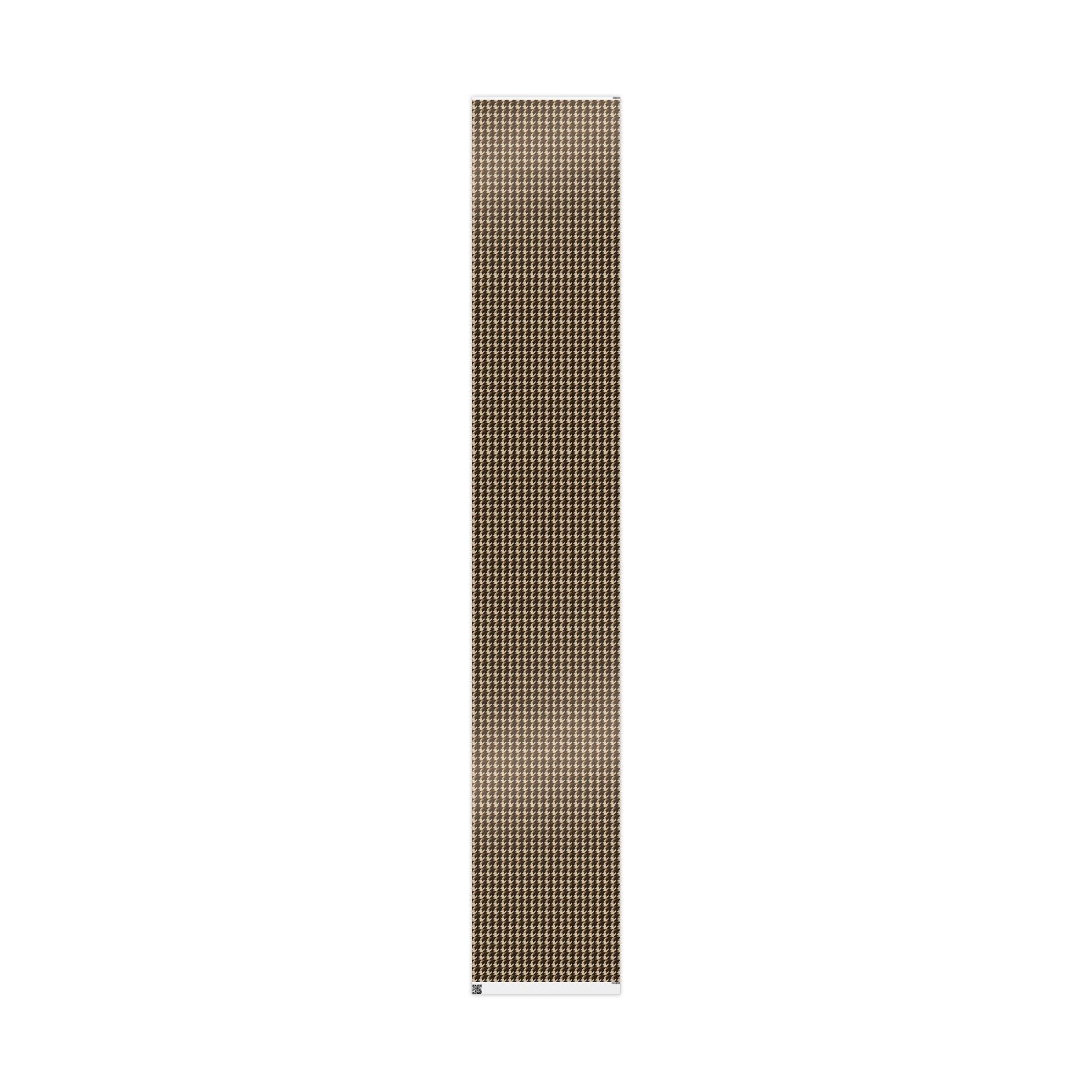 Houndstooth Pattern -Brown Wrapping Paper
