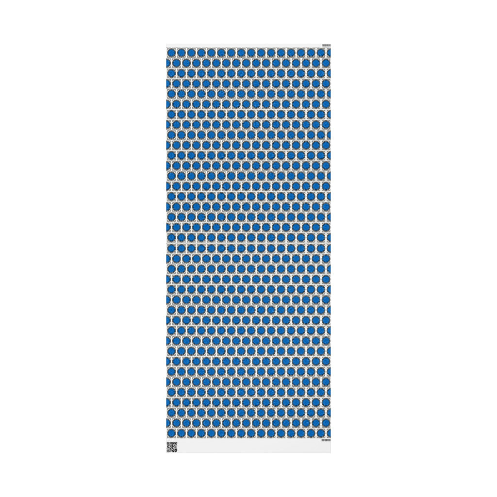 Blue Dot Printed Wrapping Paper