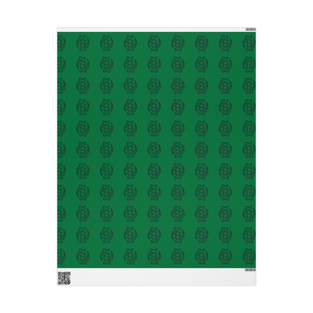 Adinkra Gye Nyame Green Wrapping Paper