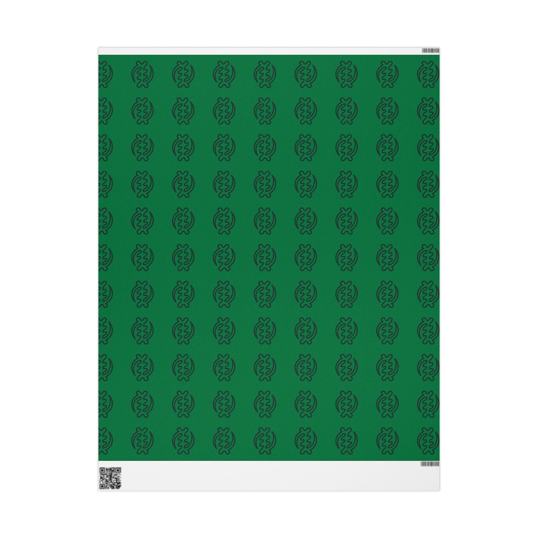 Adinkra Gye Nyame Green Wrapping Paper