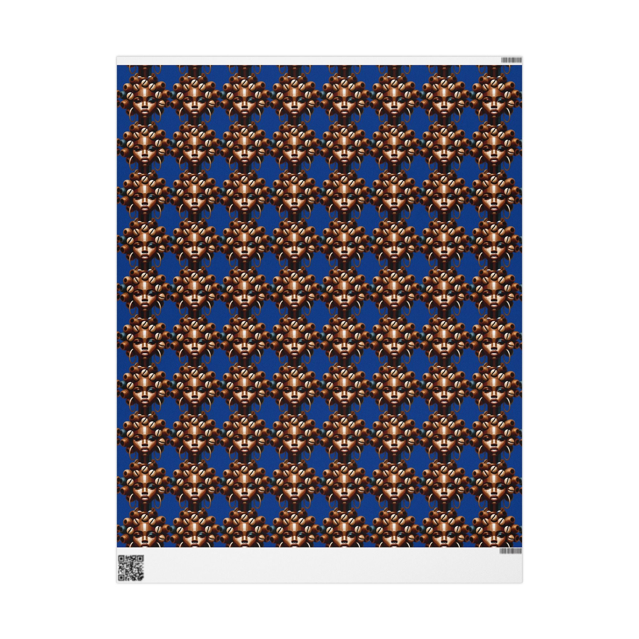 'Dollie' Blue Wrapping Paper Roll