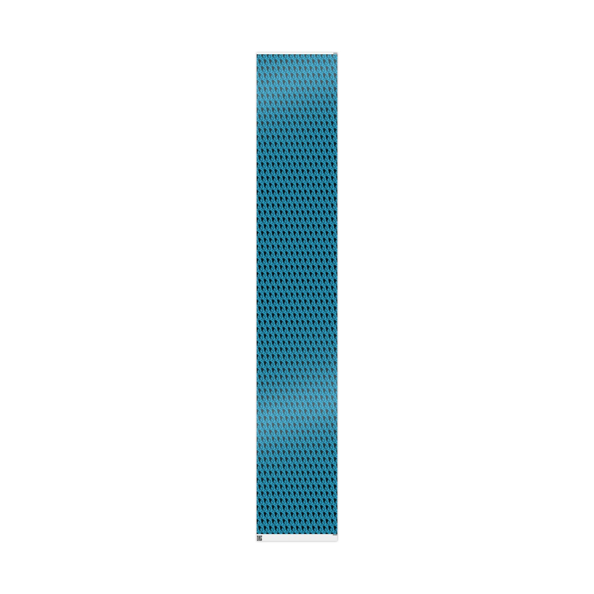 'High Bun' Blue Wrapping Paper