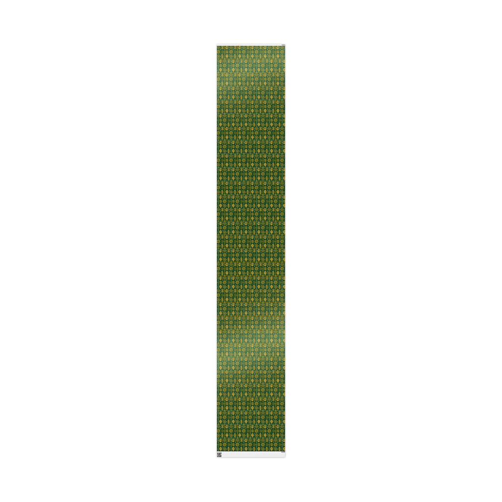 Green and Gold Adinkra Printed Wrapping Paper