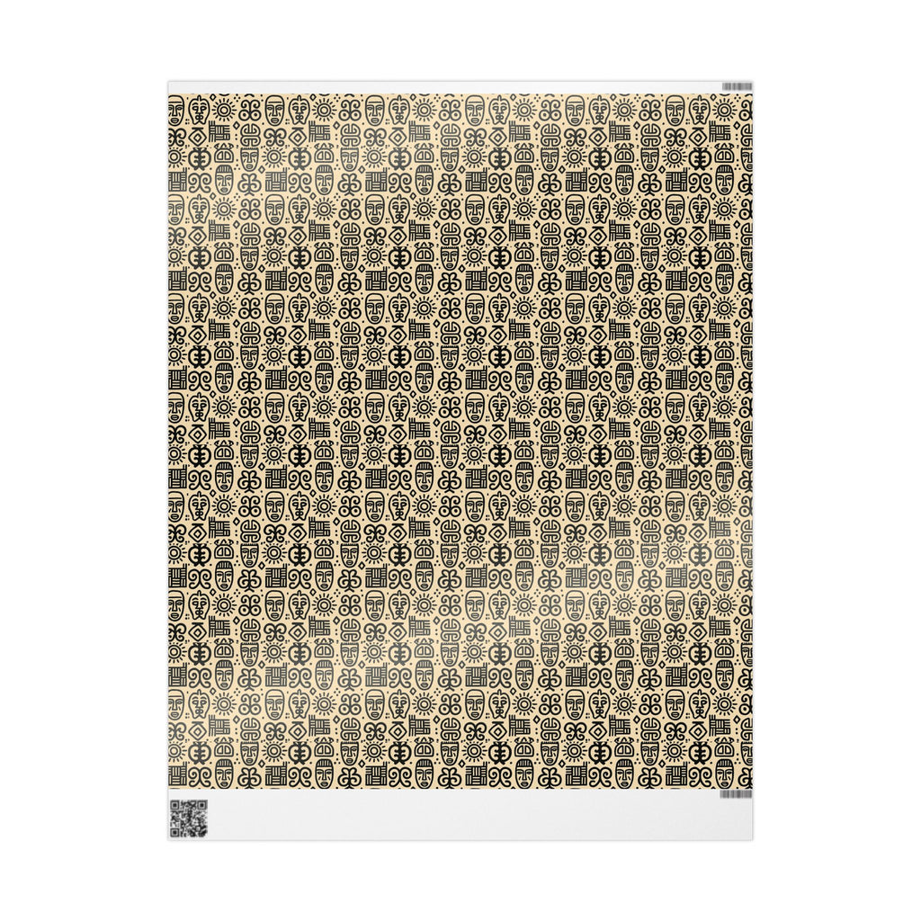 Adrinka Tan Wrapping Paper symbols