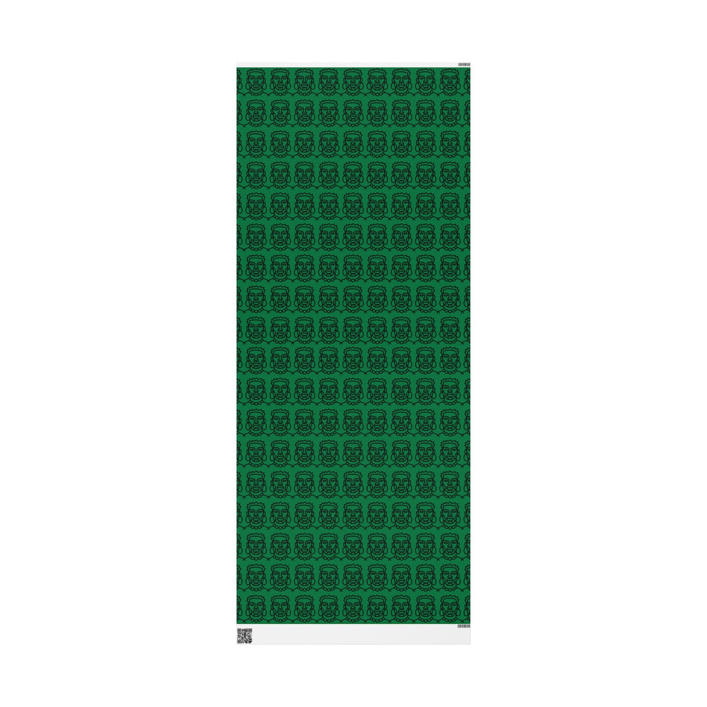 'He is Him' Green Wrapping Paper, Holiday Gift Wrap