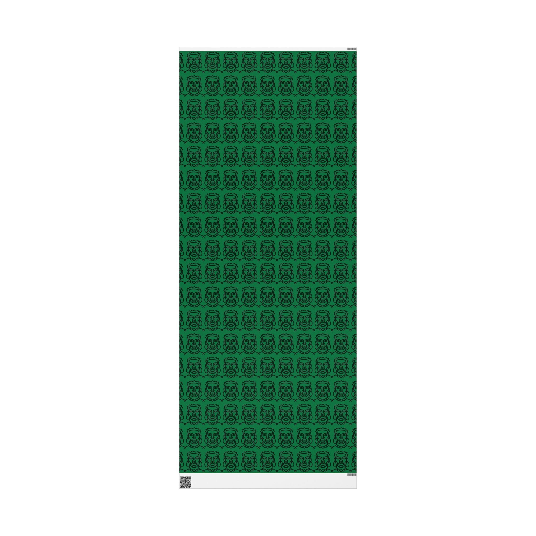 'He is Him' Green Wrapping Paper, Holiday Gift Wrap