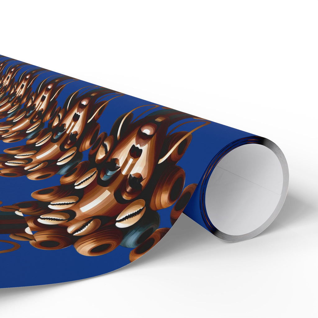 'Dollie' Blue Wrapping Paper Roll