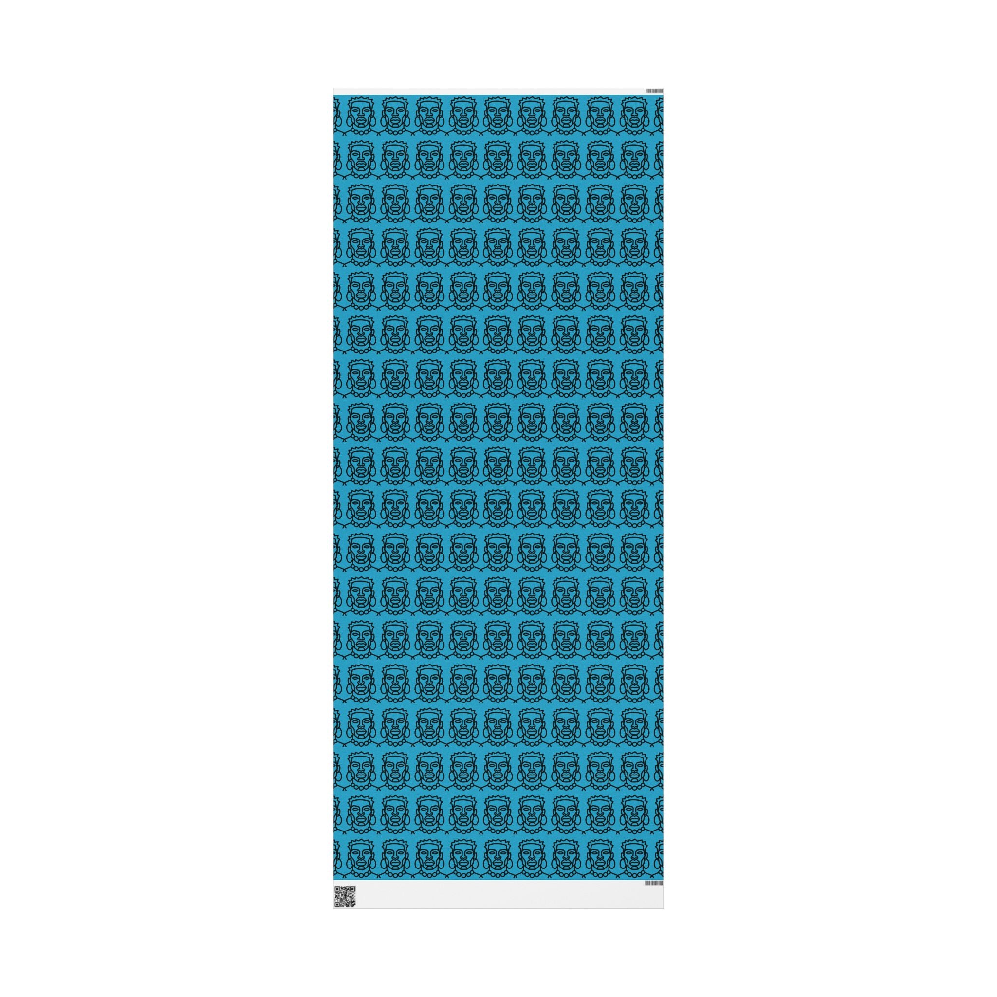 'He is Him' Teal Wrapping Paper, Holiday Gift Wrap