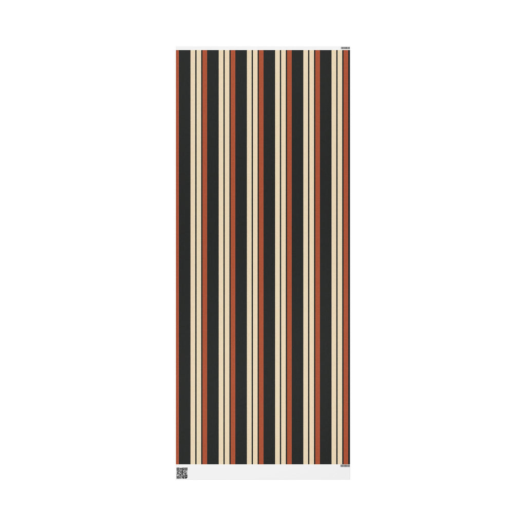 Stripe Brown Tone Wrapping Paper