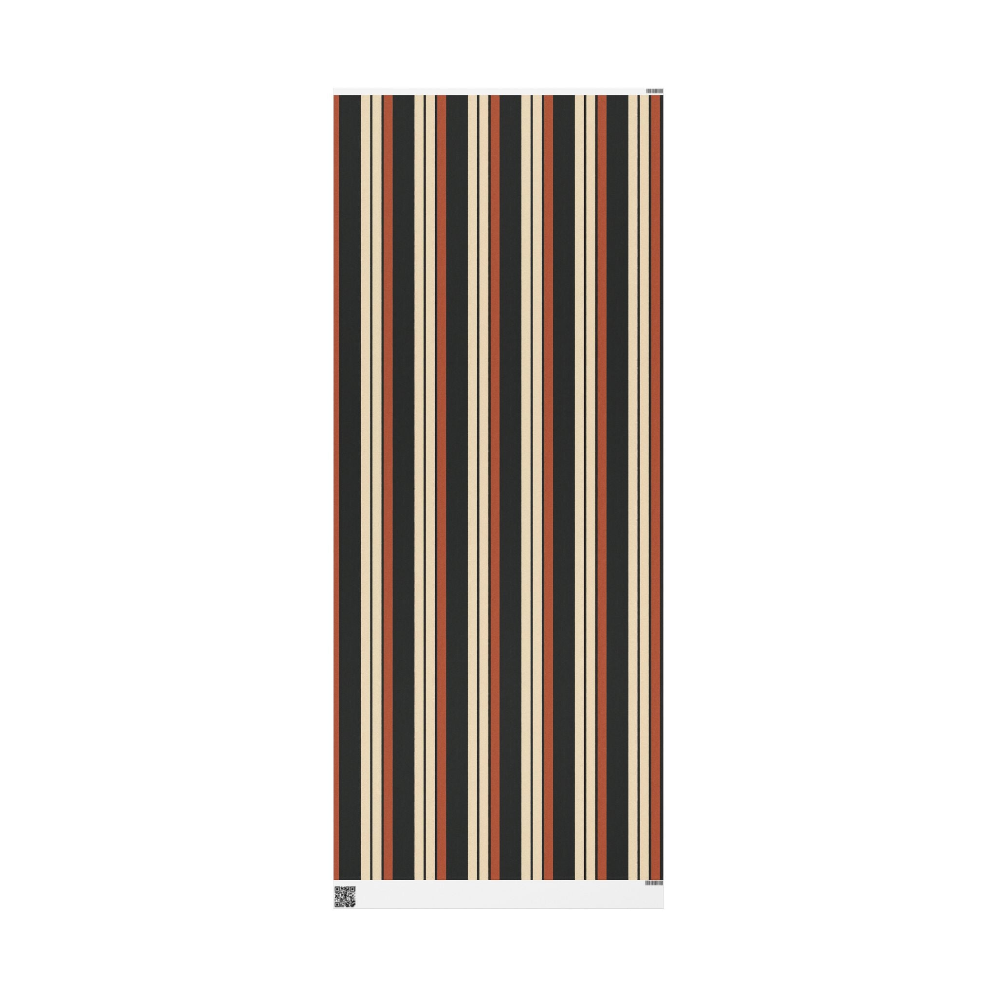 Stripe Brown Tone Wrapping Paper
