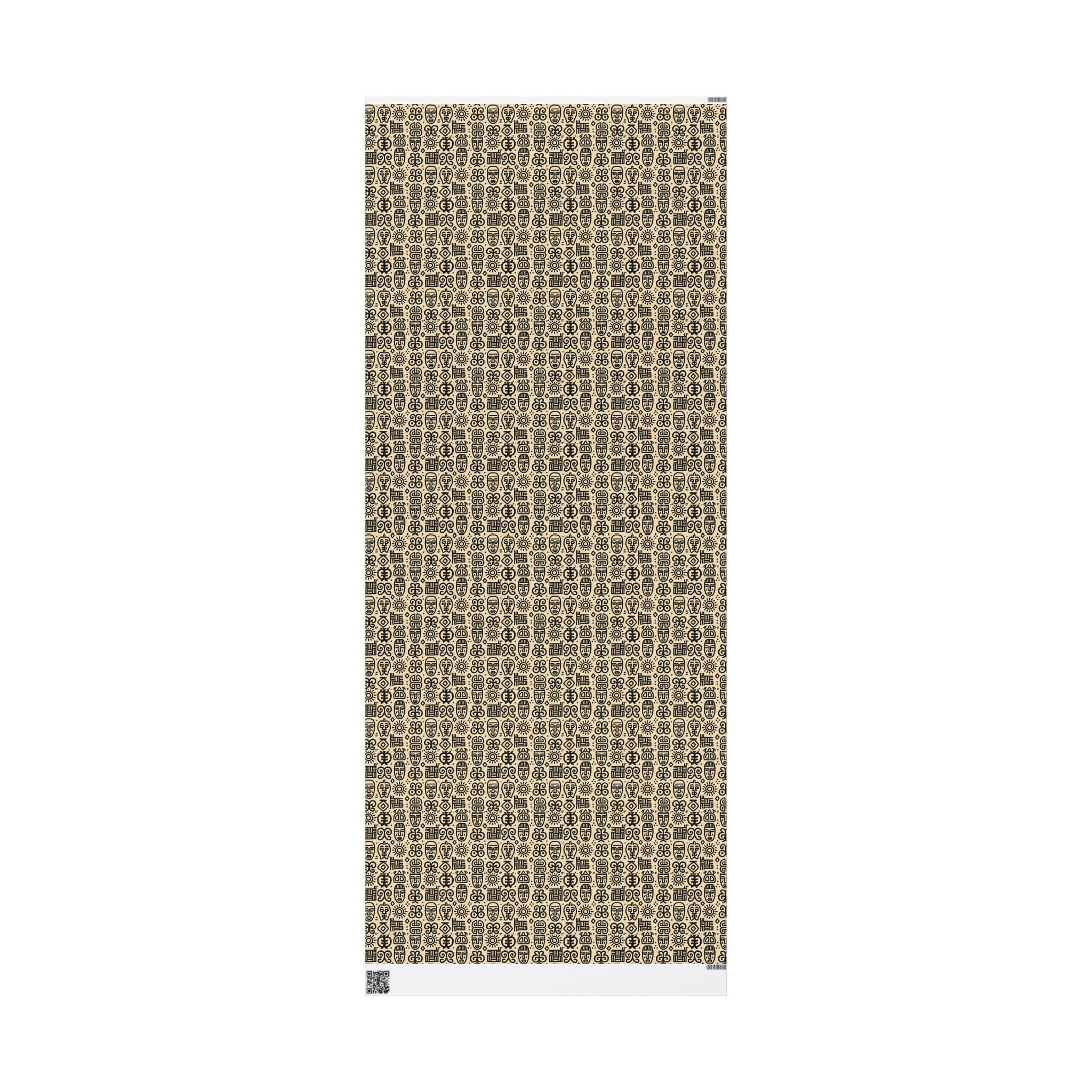 Adrinka Tan Wrapping Paper symbols