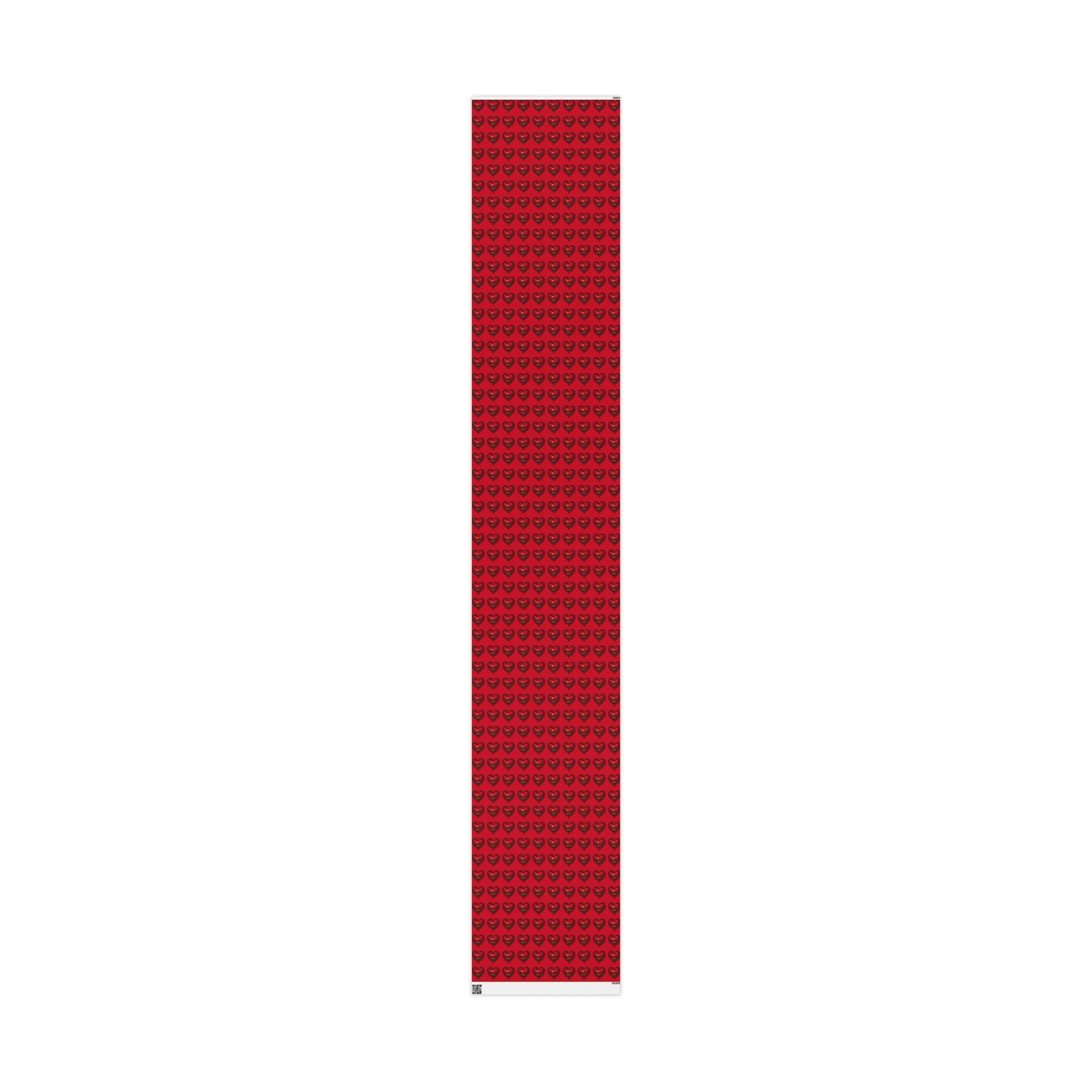 Adinkra Red Sankofa Heart Wrapping Paper