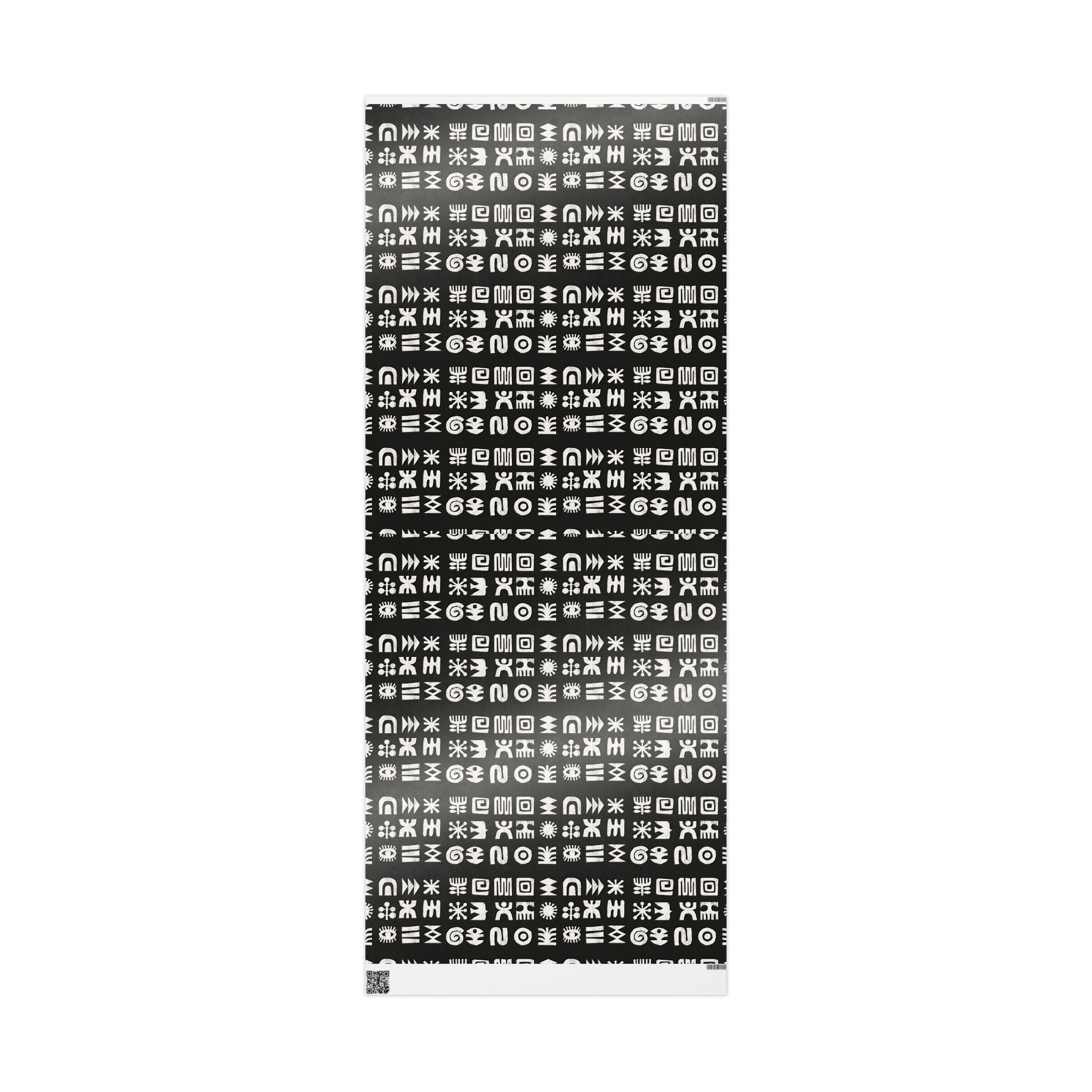 Adinkra Black & White Unique Wrapping Paper