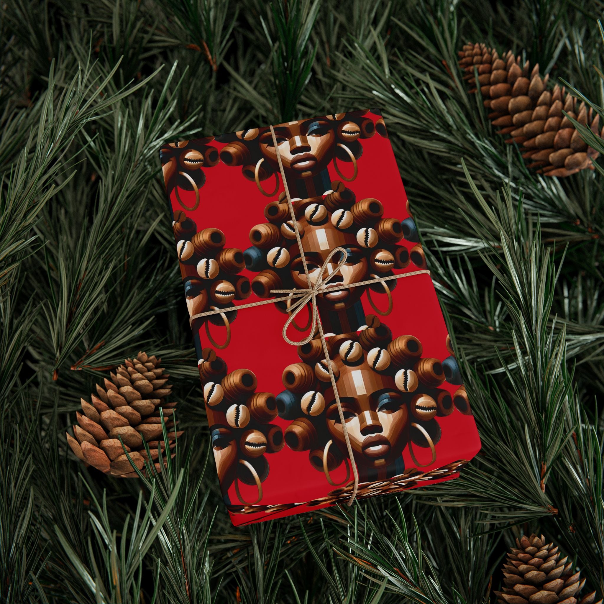 'Dollie' Red Wrapping Paper Roll