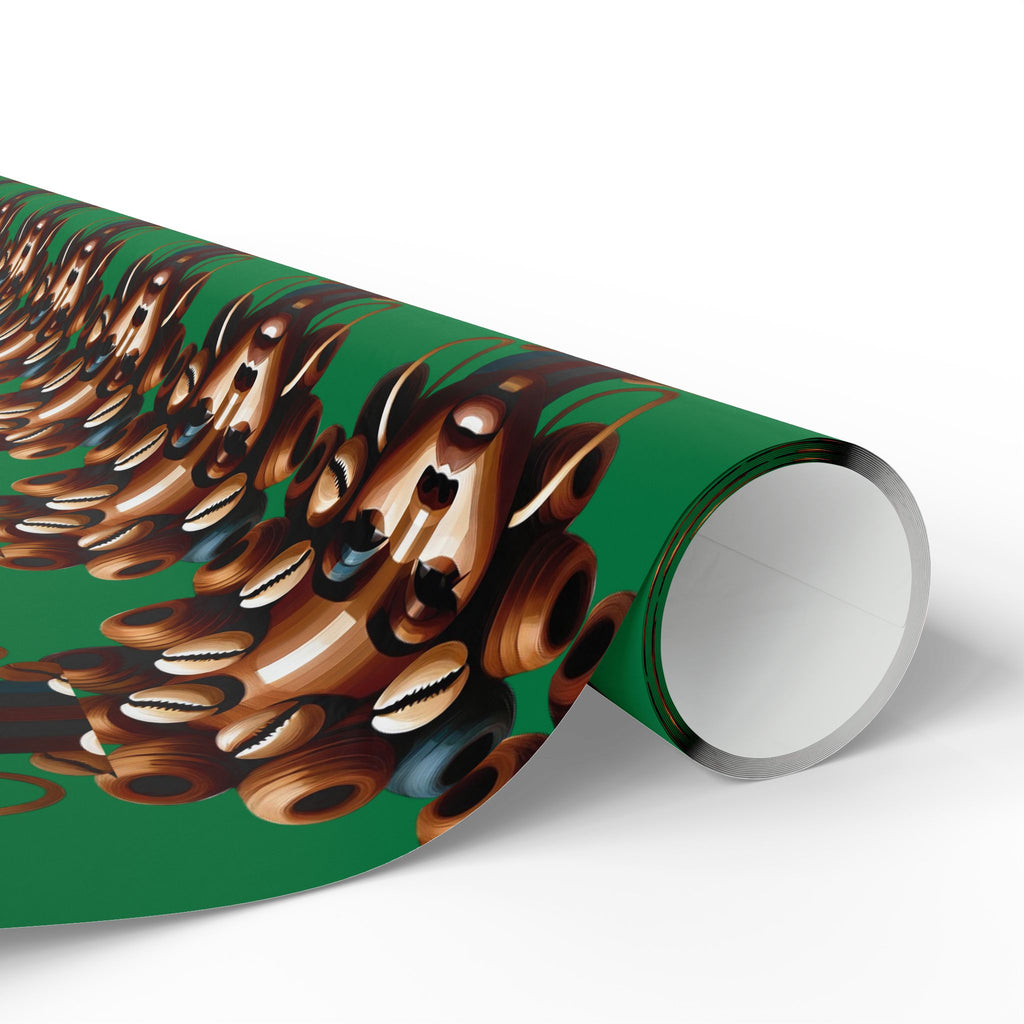 'Dollie' Green Wrapping Paper Roll