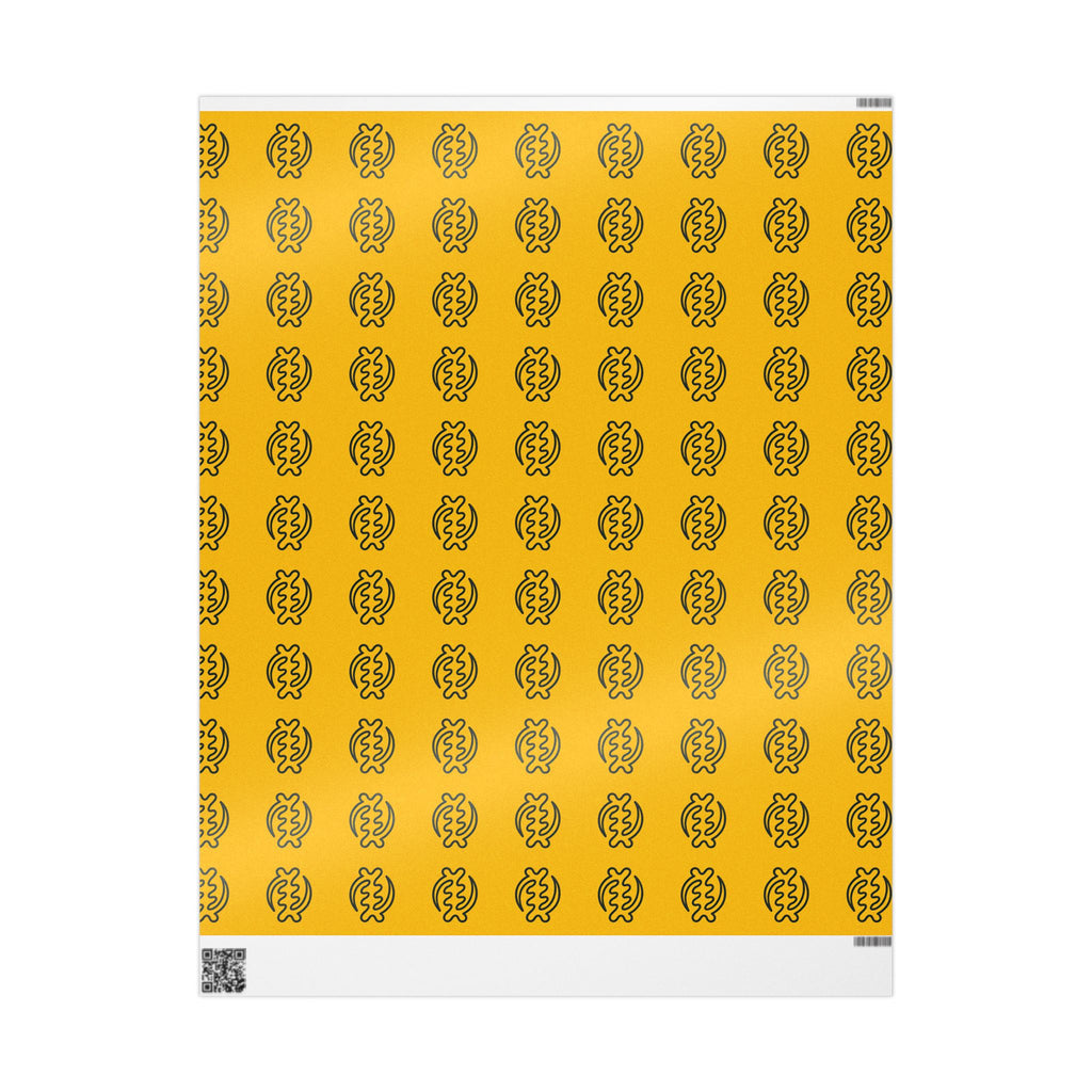 Adinkra Gye Nyame Yellow Wrapping Paper