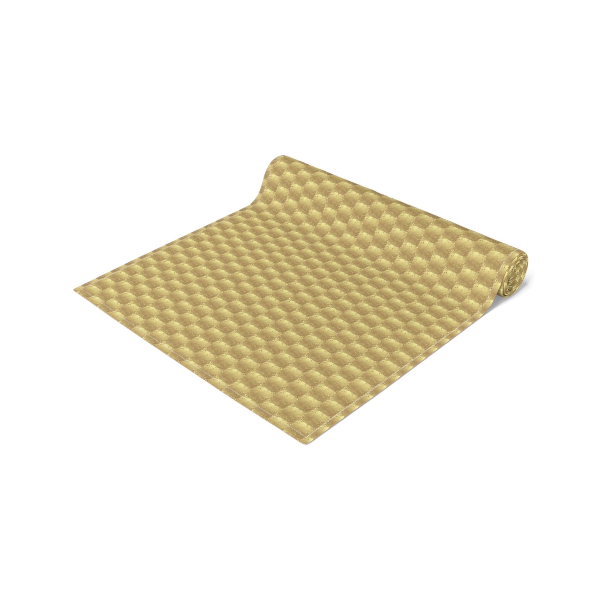 Table Runner - Gold Square Pattern