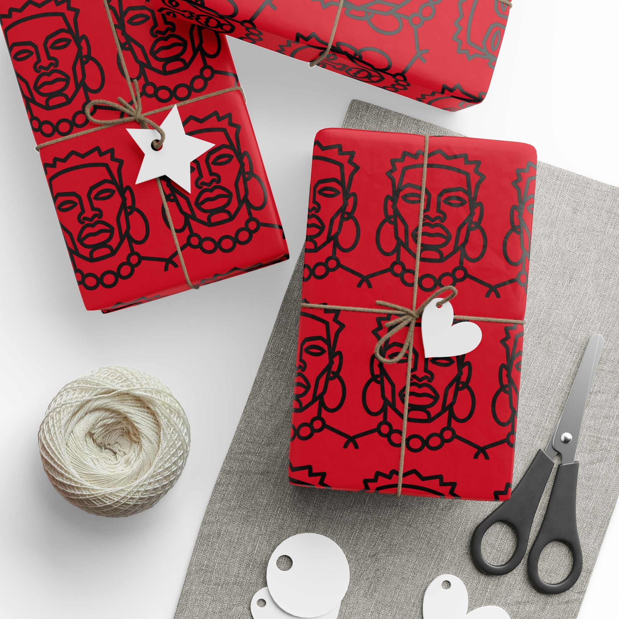 'He is Him' Red Wrapping Paper