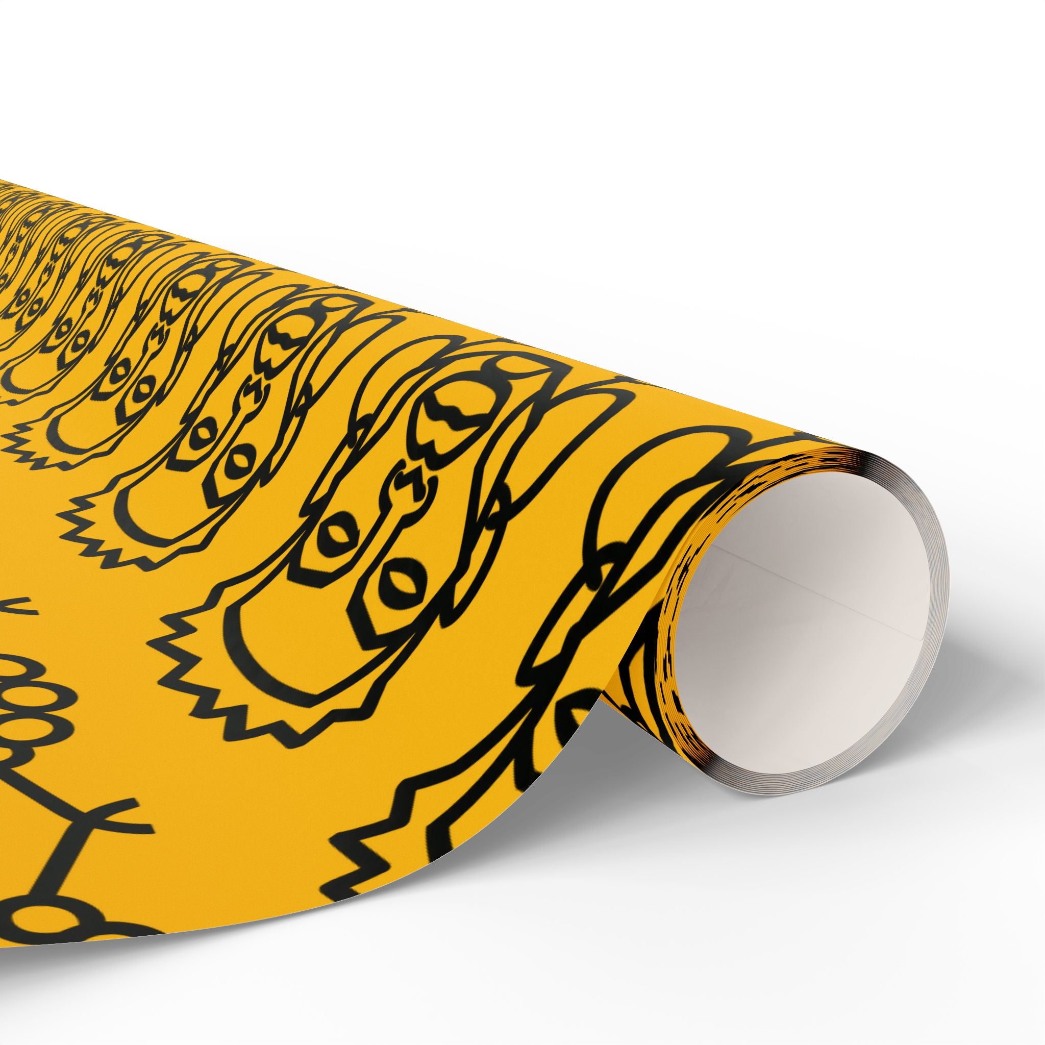 'He is Him' Yellow Wrapping Paper