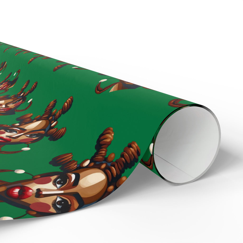 'Bantu' Green Gift Wrapping Paper Roll