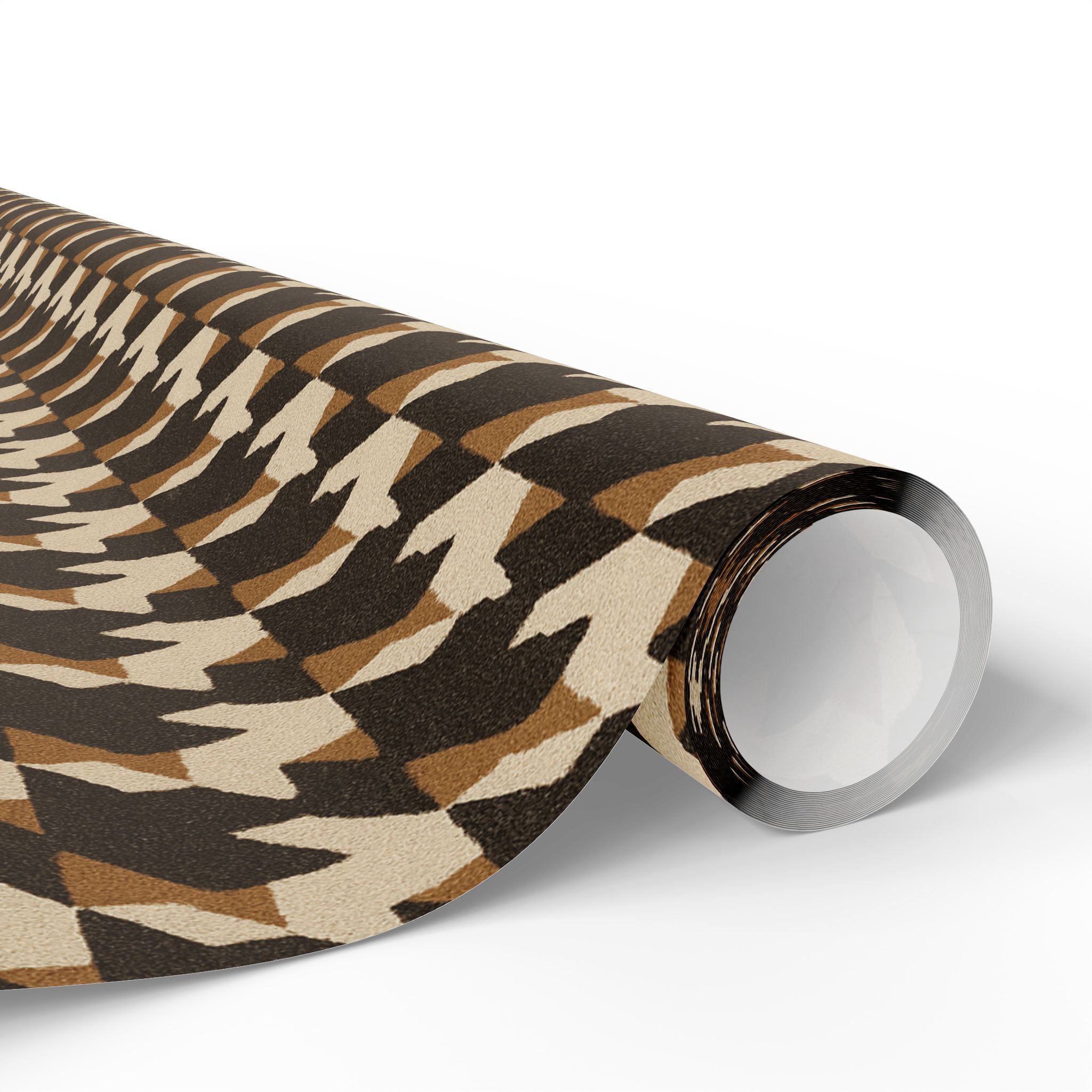 Houndstooth Pattern -Brown Wrapping Paper