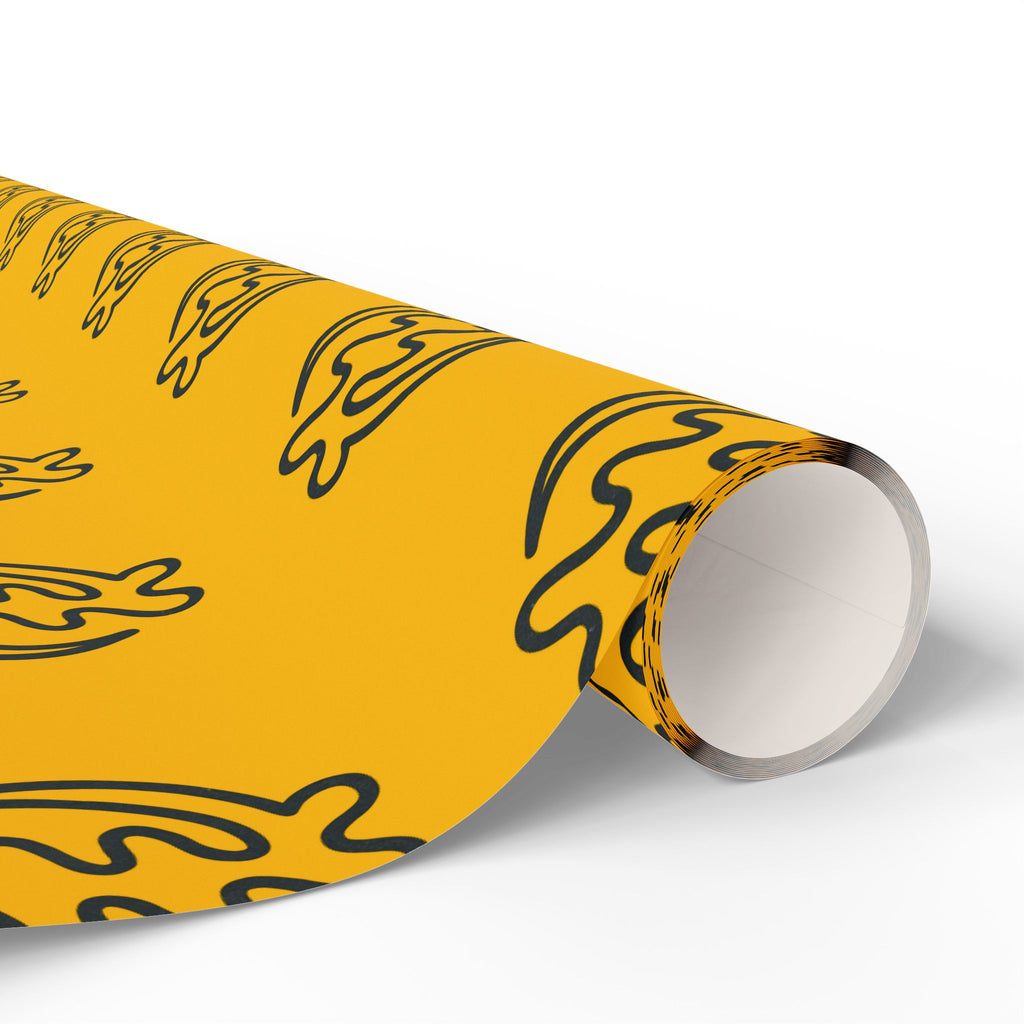 Adinkra Gye Nyame Yellow Wrapping Paper