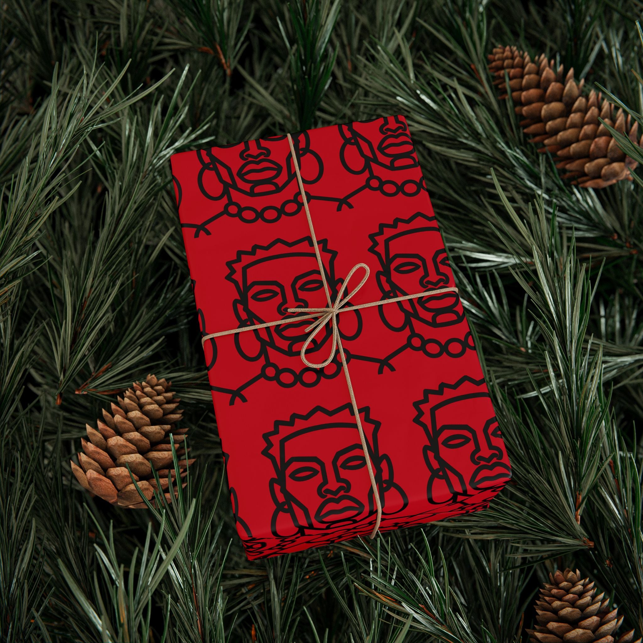 'He is Him' Red Wrapping Paper