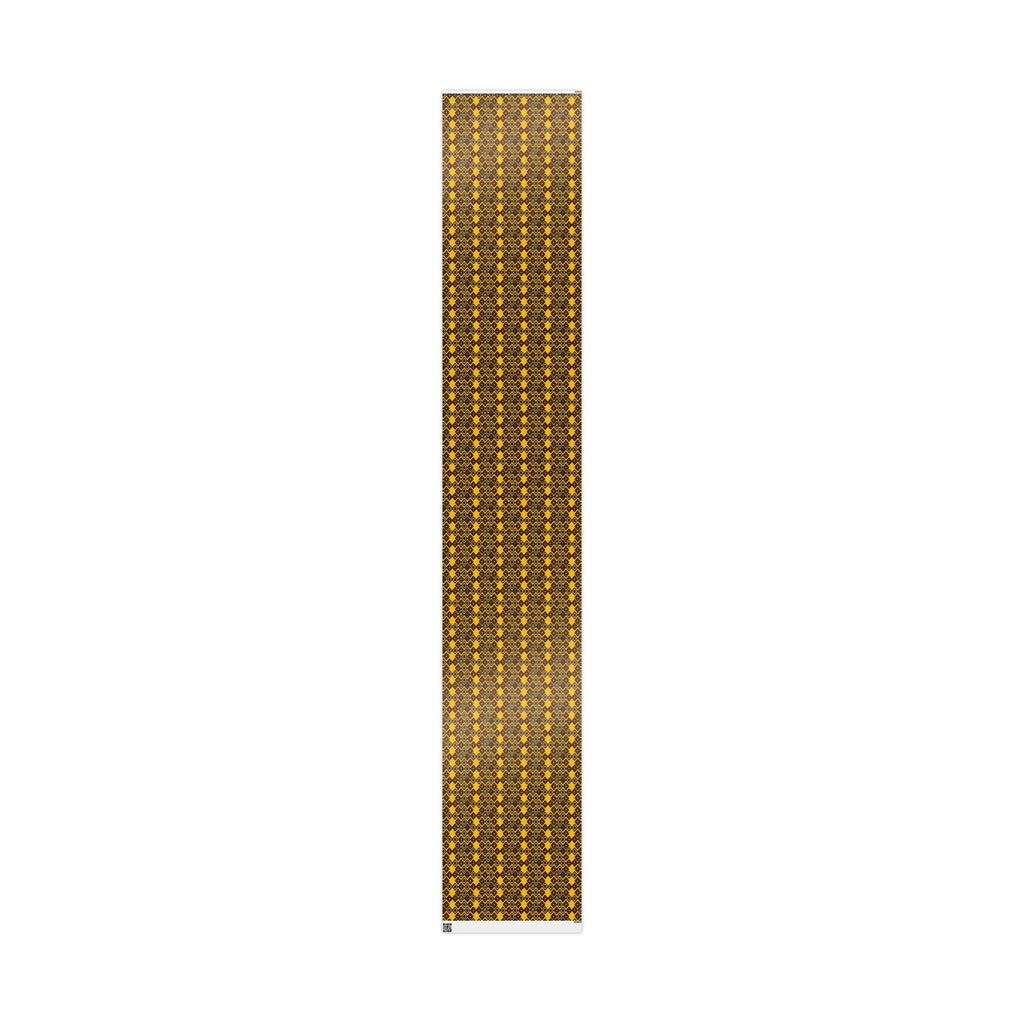 Diamond Pattern Retro Brown/Yellow Wrapping Paper