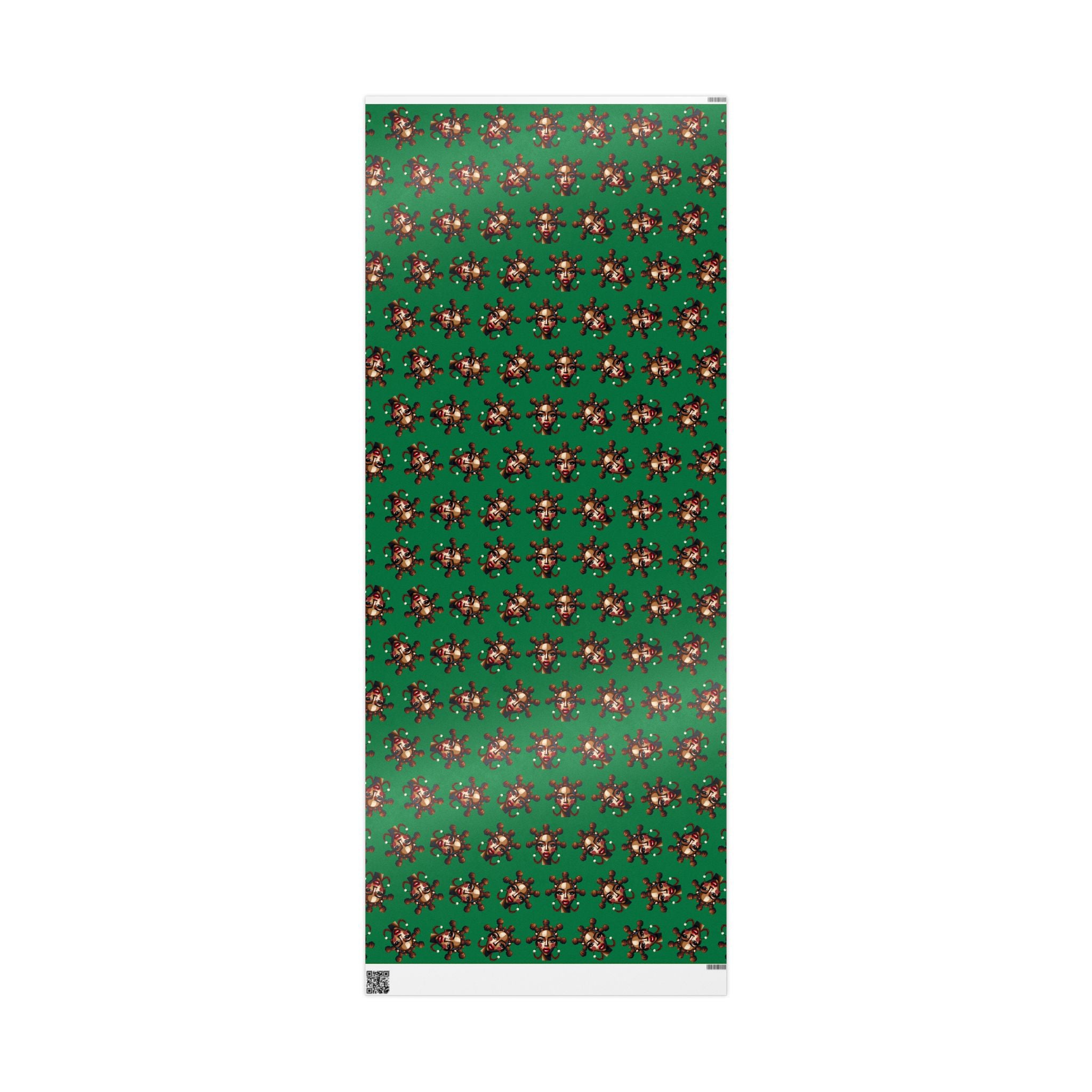 'Bantu' Green Gift Wrapping Paper Roll