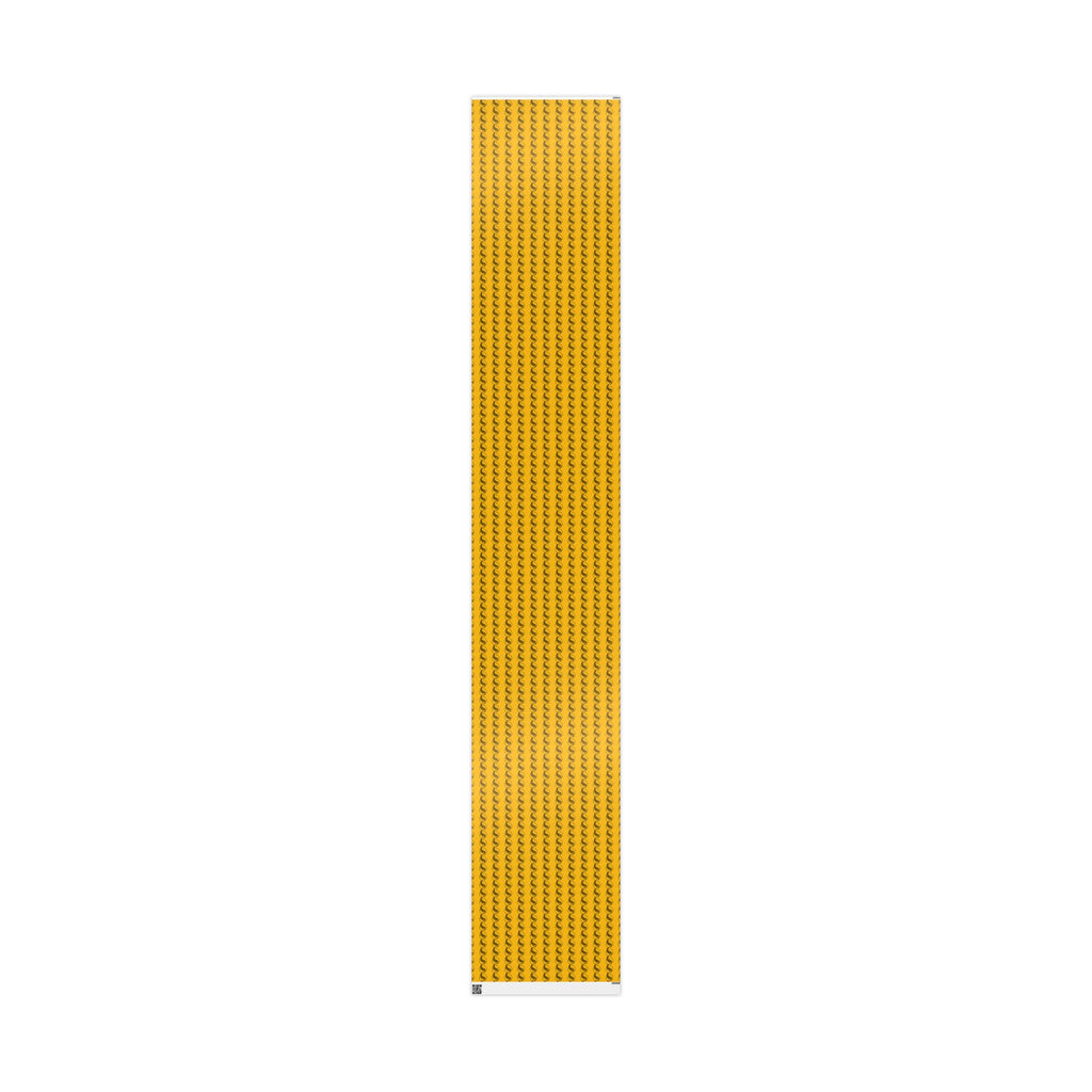 Adinkra Yellow Fern Wrapping Paper